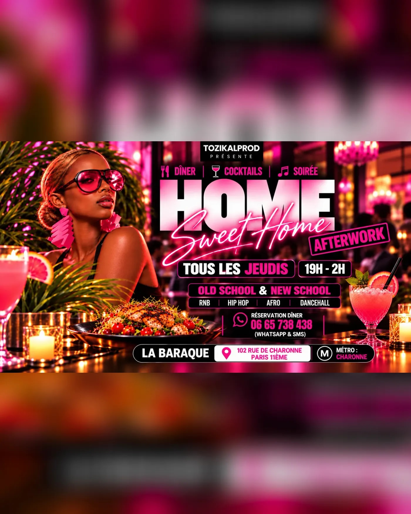 Affiche du concerto Afterwork Home Sweet Home, La Baraque