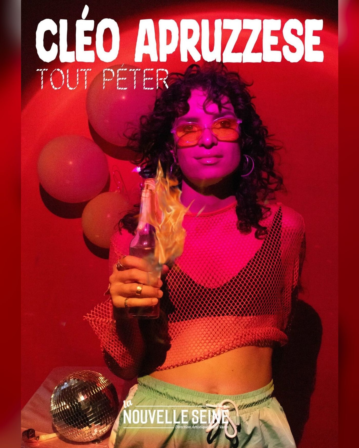 Cartel del espectáculo Cléo Apruzzese dans Tout péter, La Nouvelle Seine