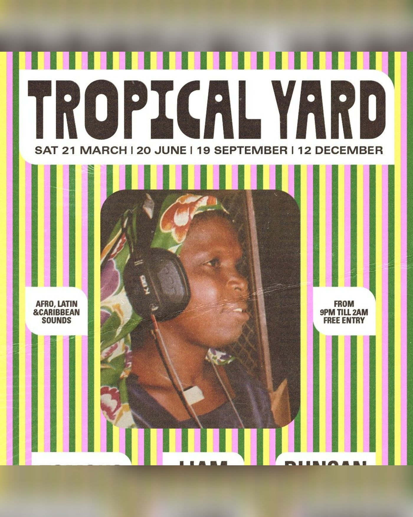 Affiche du Konzert Tropical Yard, SJQ