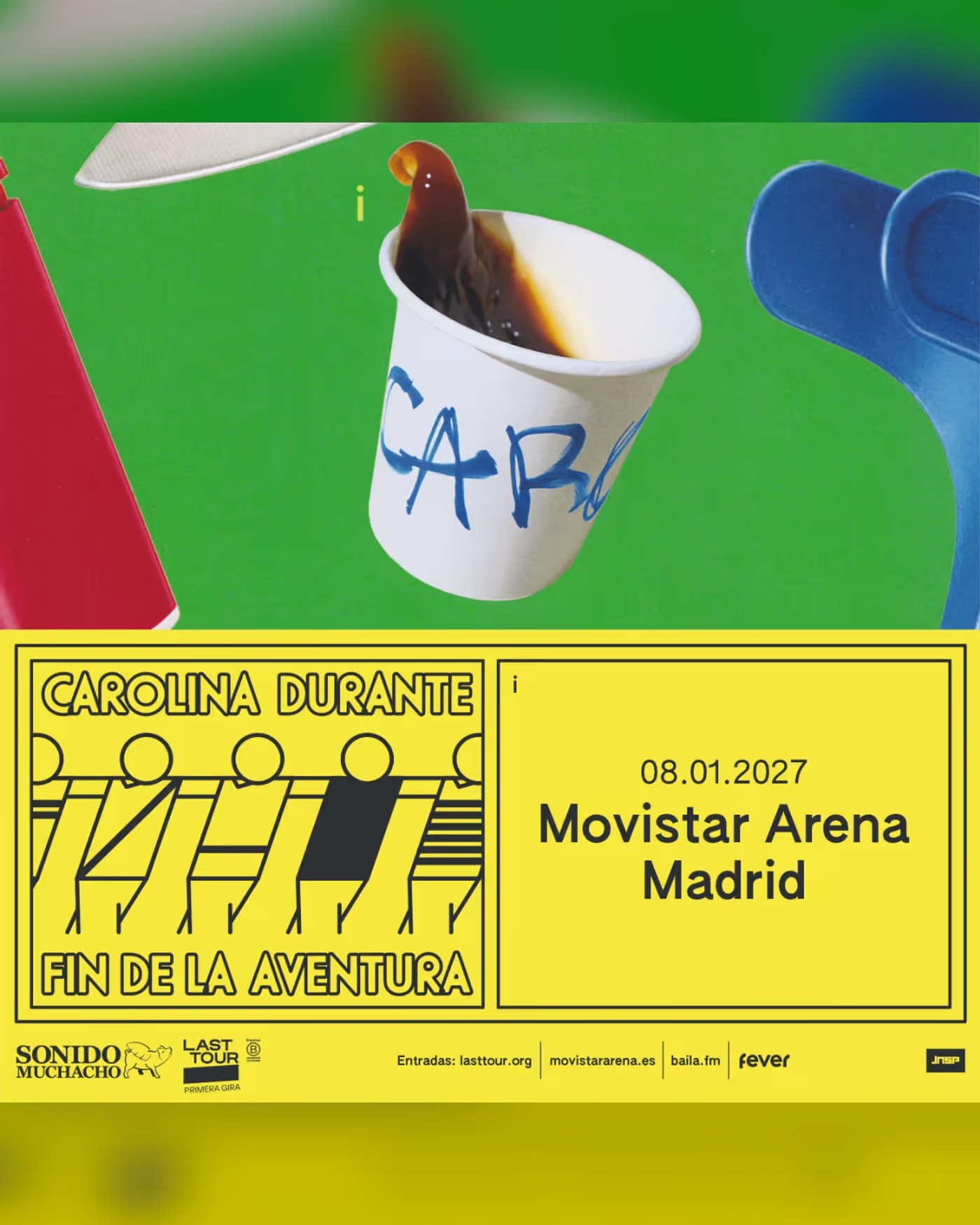 Cartel del concierto Carolina Durante en Movistar Arena