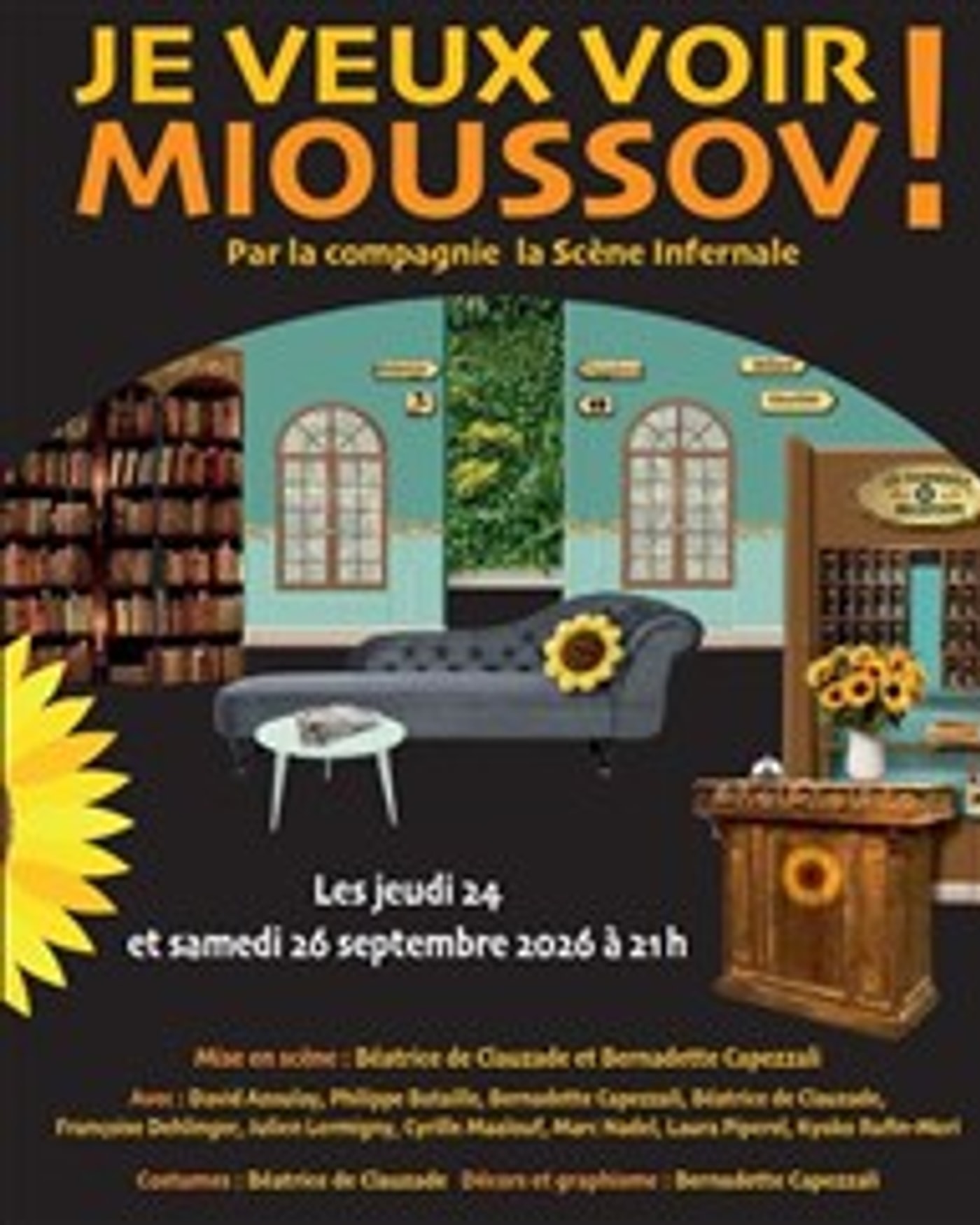 Affiche du spettacolo Je veux voir Mioussov !, Théâtre de Nesle - grande salle