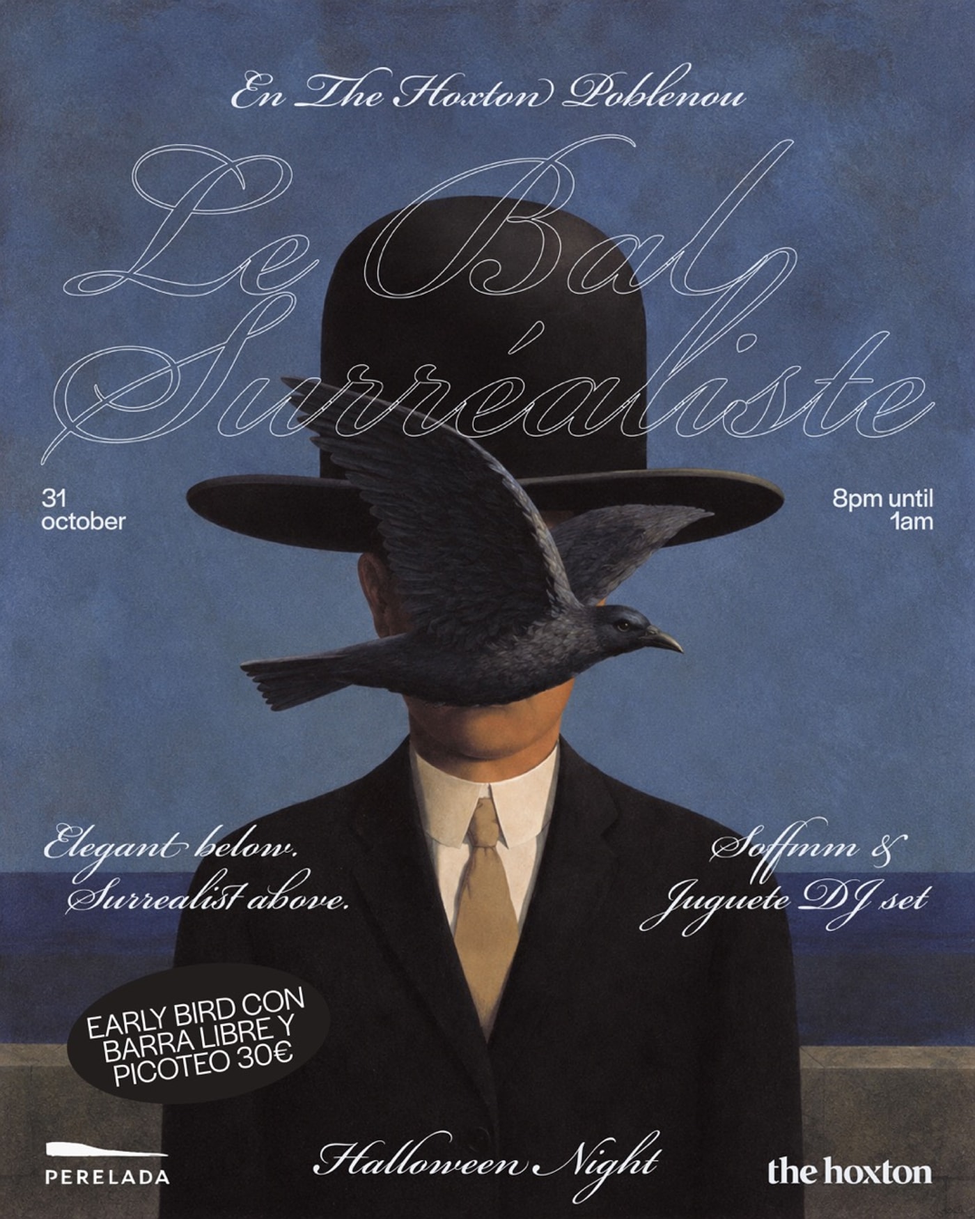 Cartel del concierto Halloween 2026: Le Bal Surréaliste, The Hoxton Poblenou