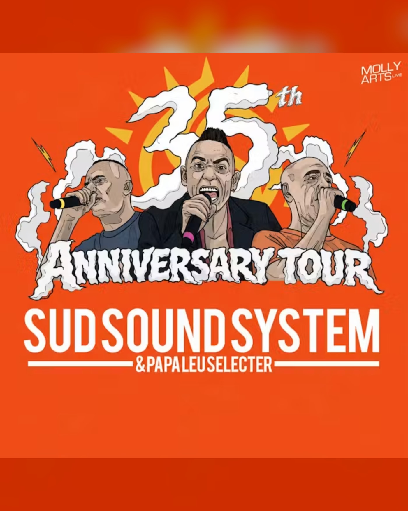 Cartel del concierto Sud Sound System + Heavy Hammer, Sala Apolo