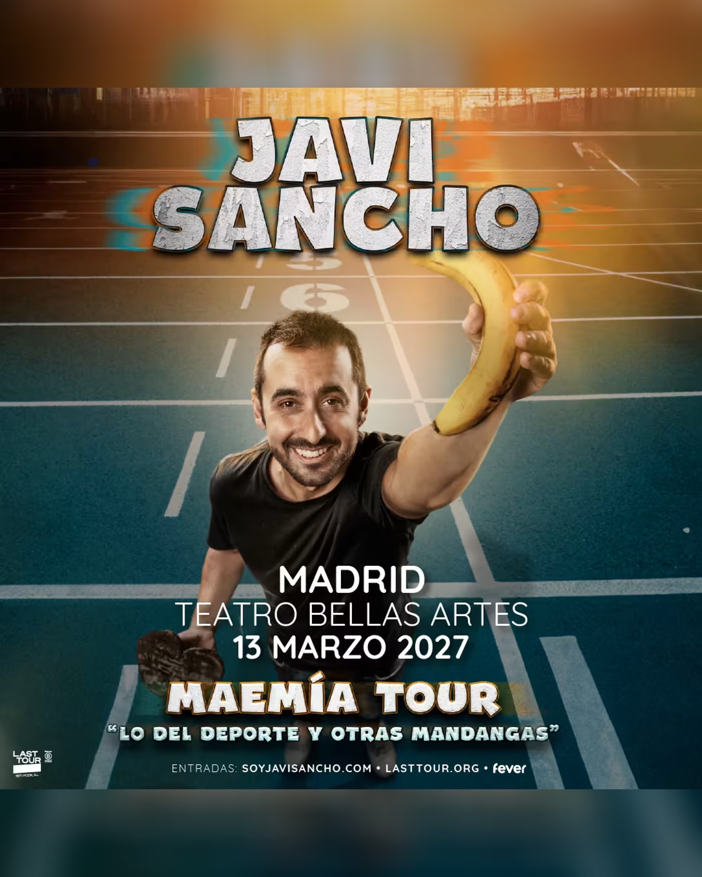 Cartel del espectáculo Javi Sancho en Teatro Bellas Artes, Madrid 2027 (2ª Fecha)