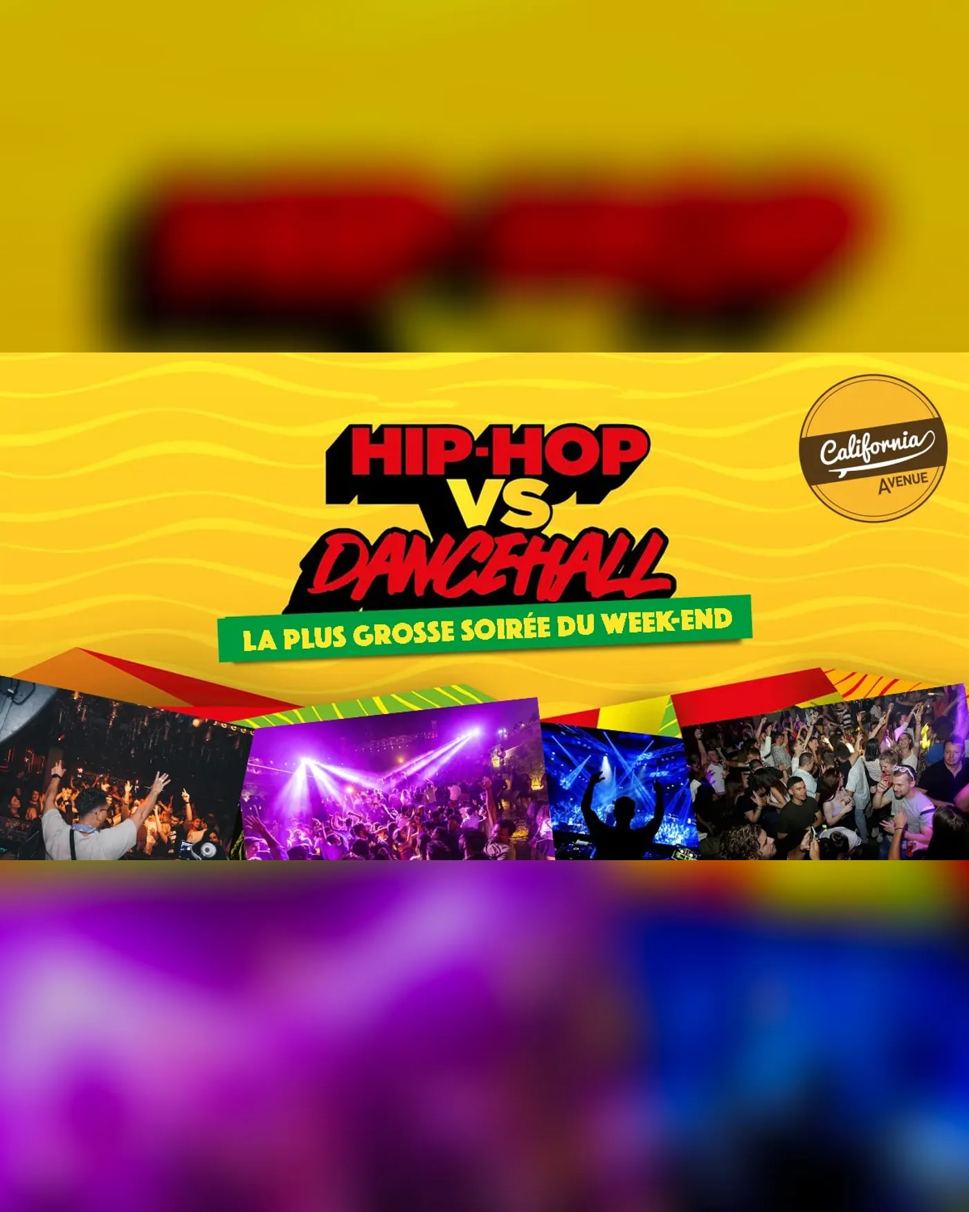 Affiche du Konzert Hip-Hop & Dancehall Party, California Avenue