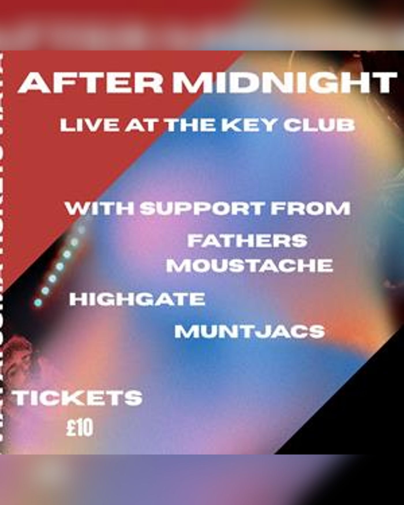 Affiche du concert After Midnight, The Key Club