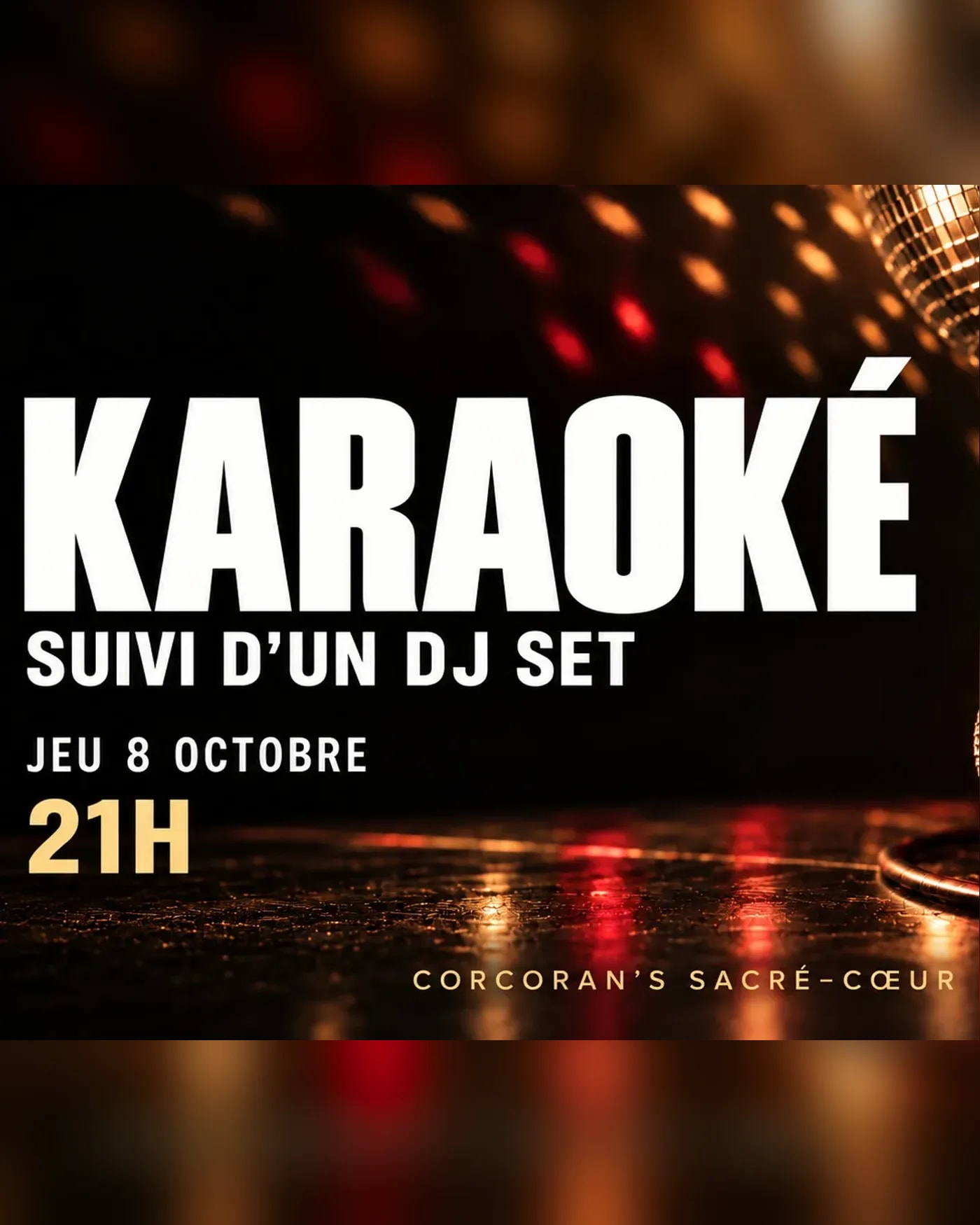 Karaoké & Dj set - 8.10