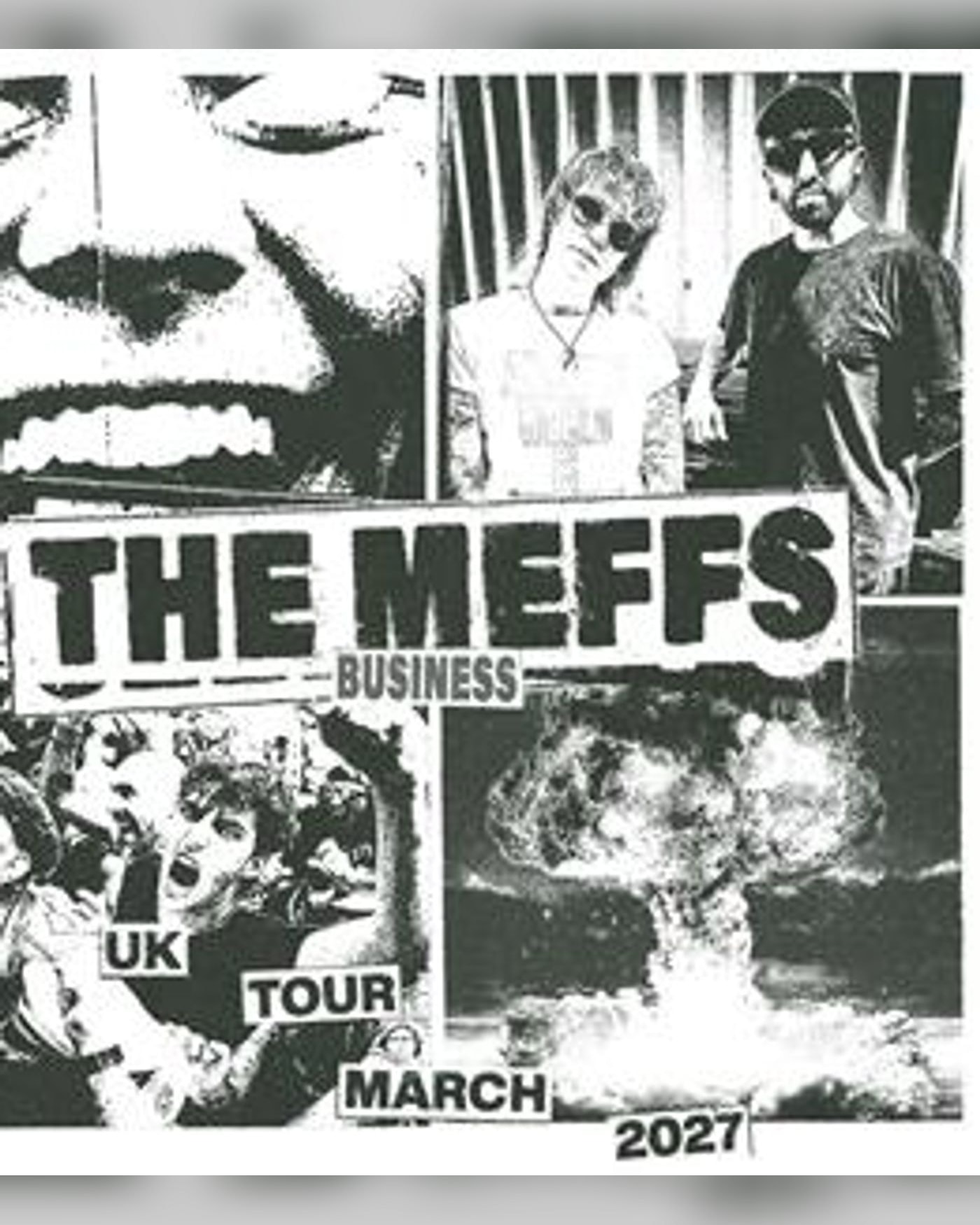 Poster for the concert The Meffs, Gorilla