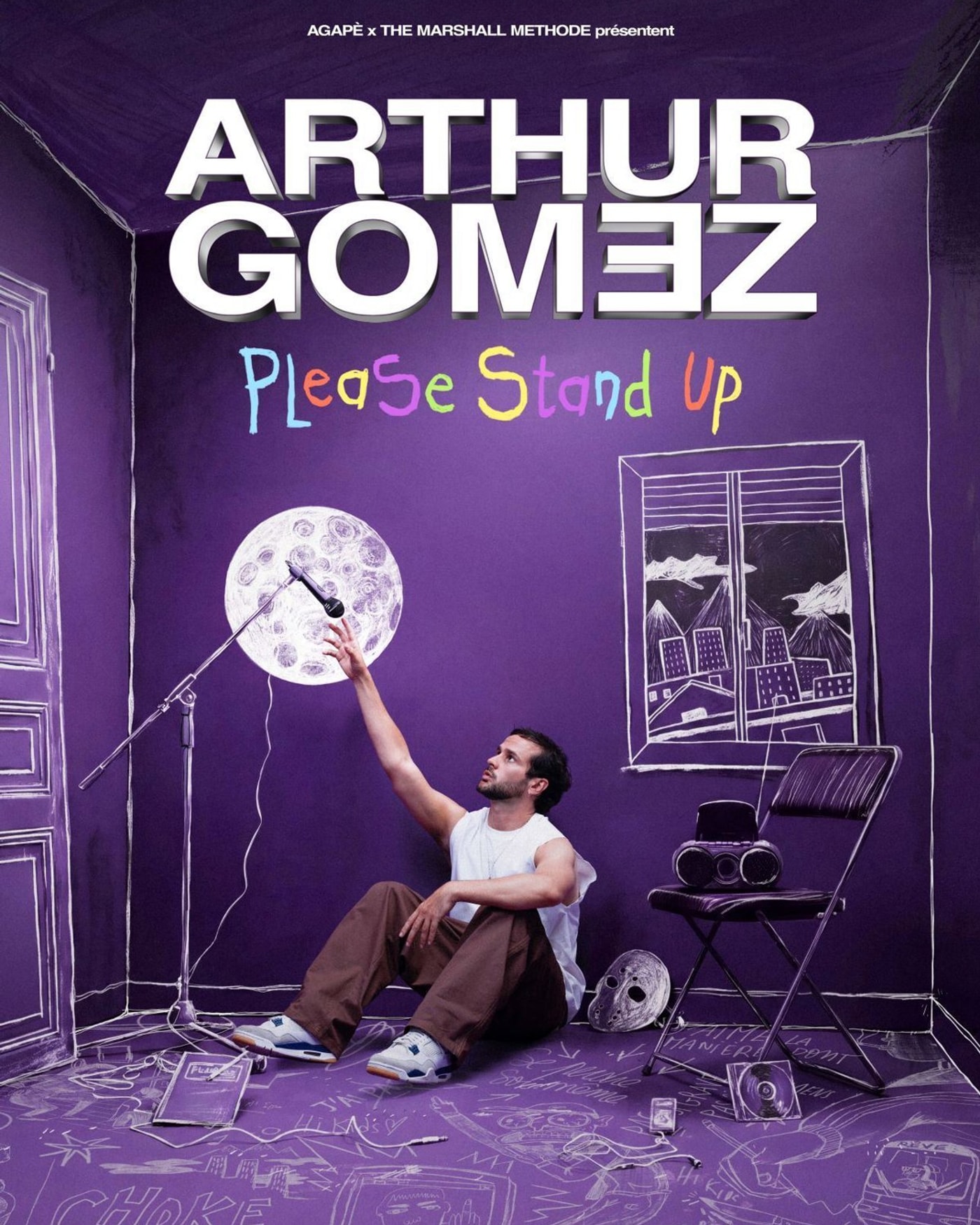 Cartel de Arthur Gomez - Please Stand Up, Gira