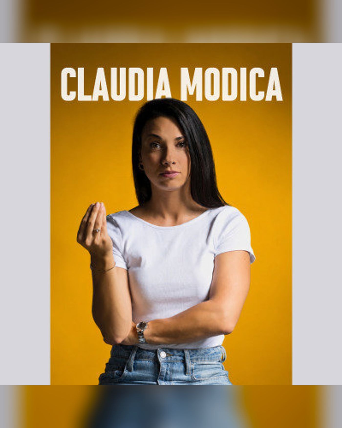 Cartel del espectáculo Claudia Modica - En Construction, Kawa Theatre