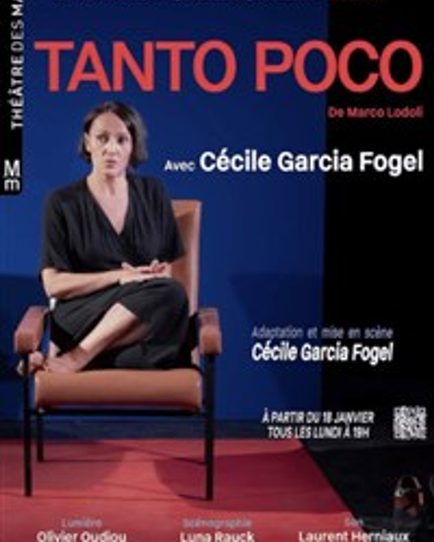 Affiche de l’Aufführung Tanto Poco, Théâtre des Mathurins - Studio