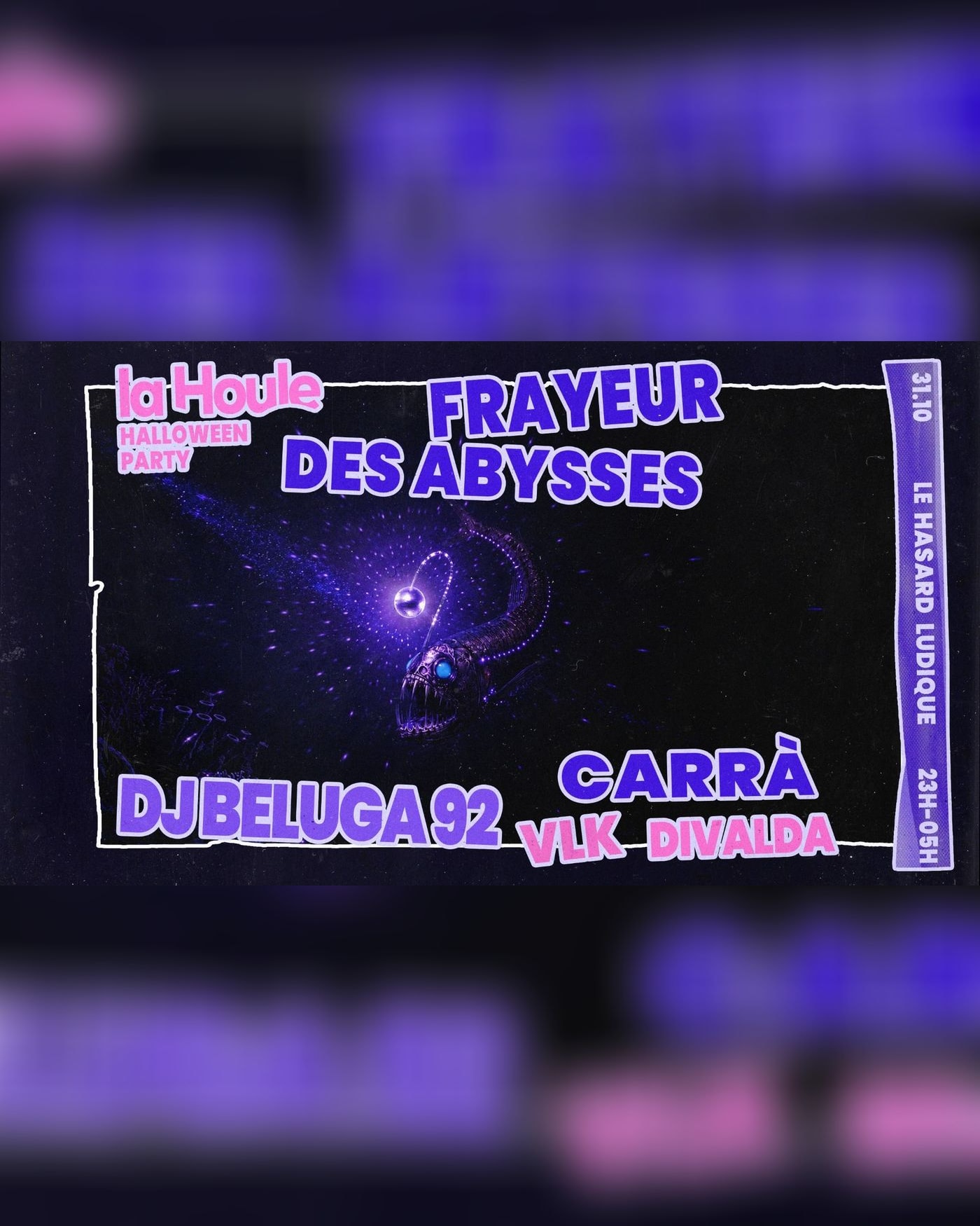 Affiche du Konzert Frayeur Des Abysses, Le Hasard Ludique