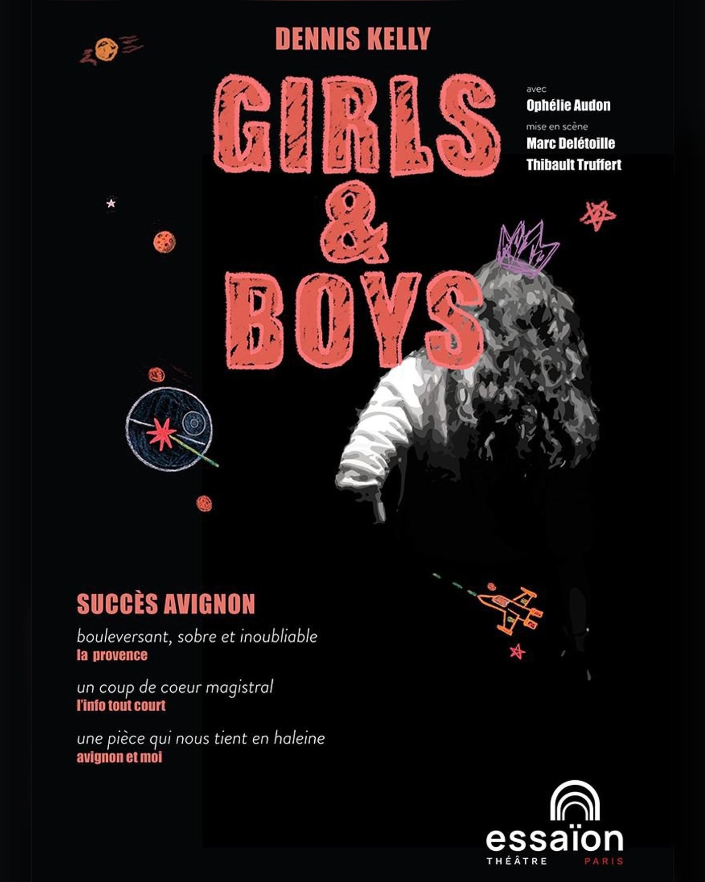 Affiche de l’espetáculo Girls and Boys, Théâtre Essaion