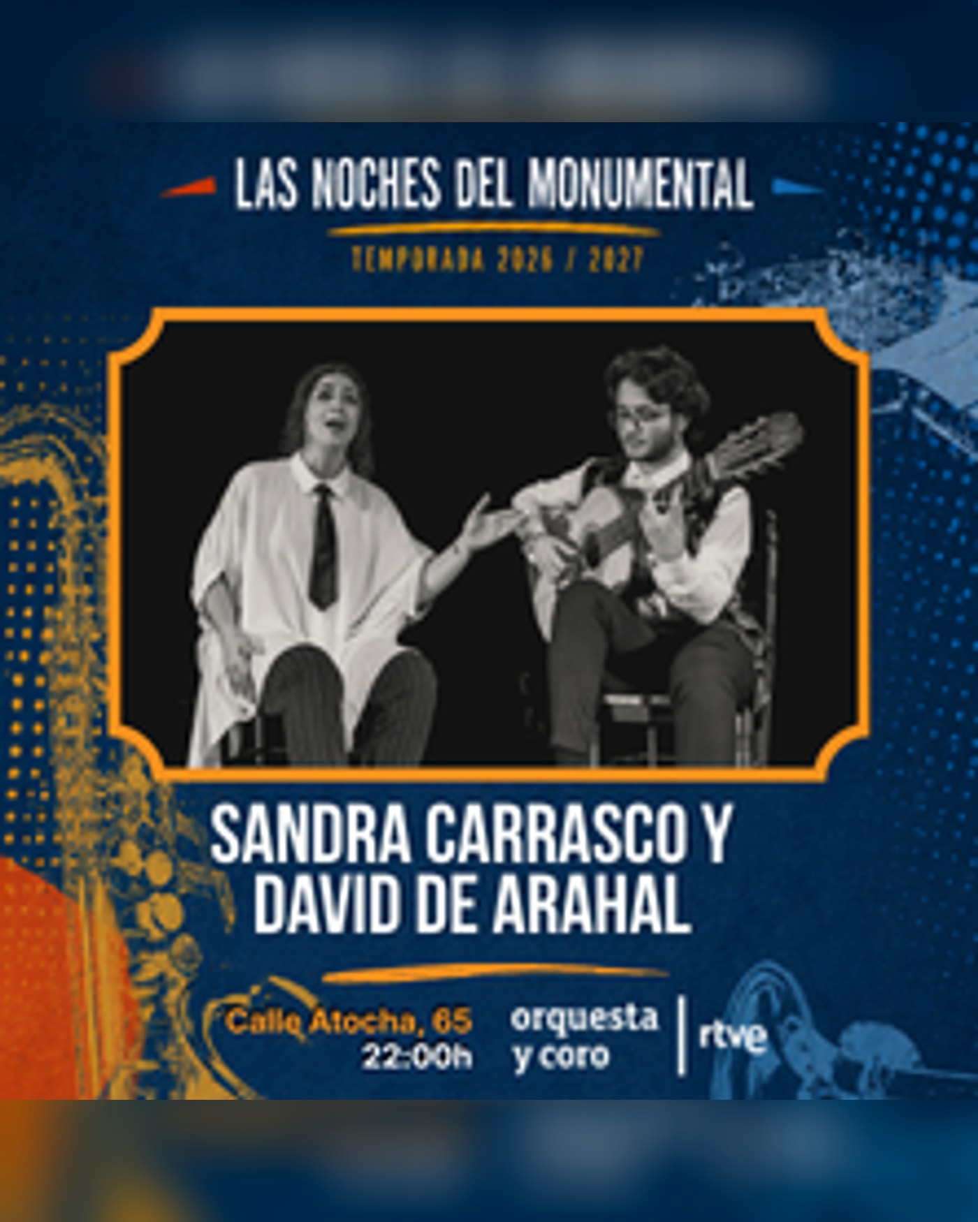 Affiche du Konzert Sandra Carrasco y David de Arahal, Teatro Monumental