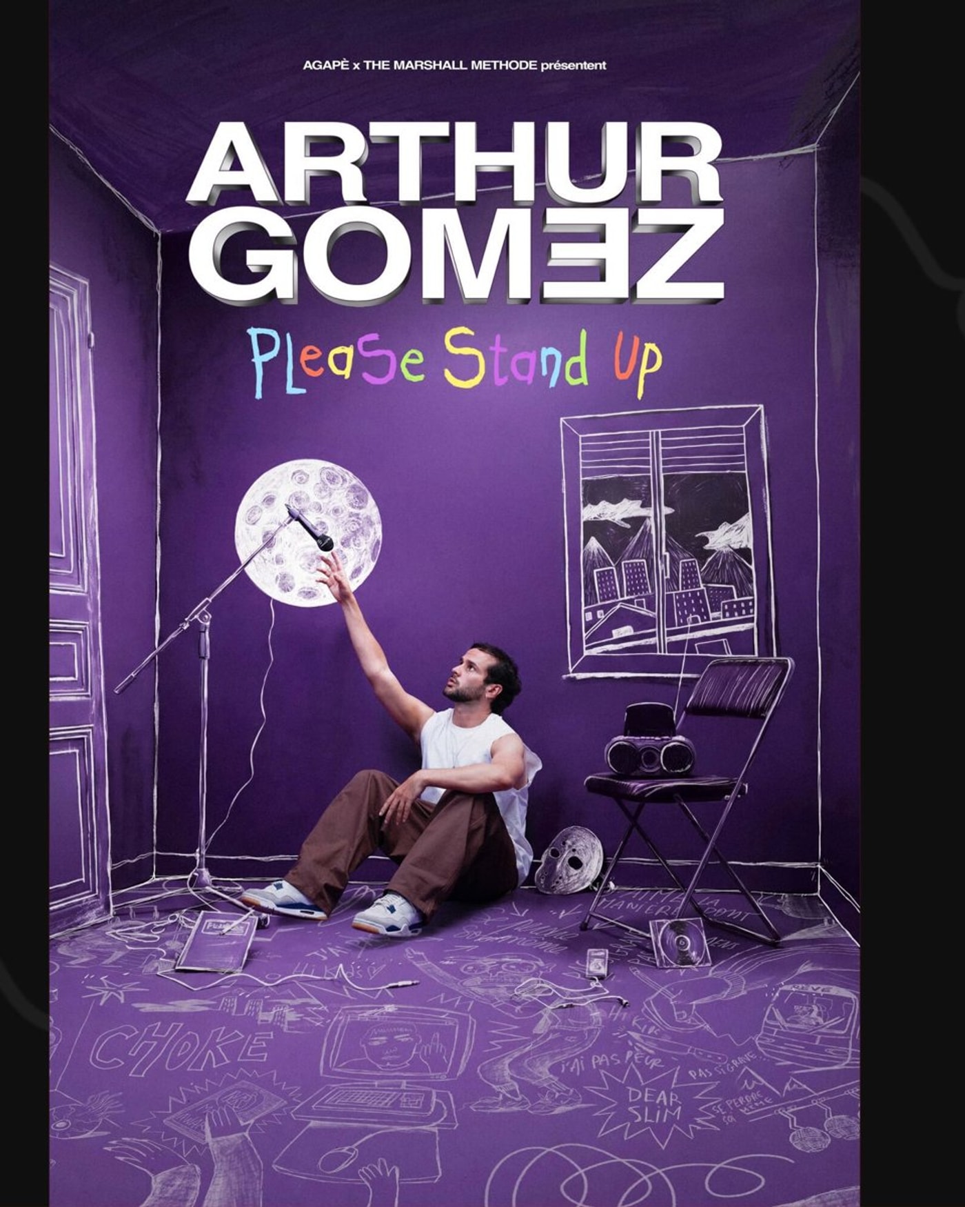 Cartel de Arthur Gomez - Please Stand Up, Gira