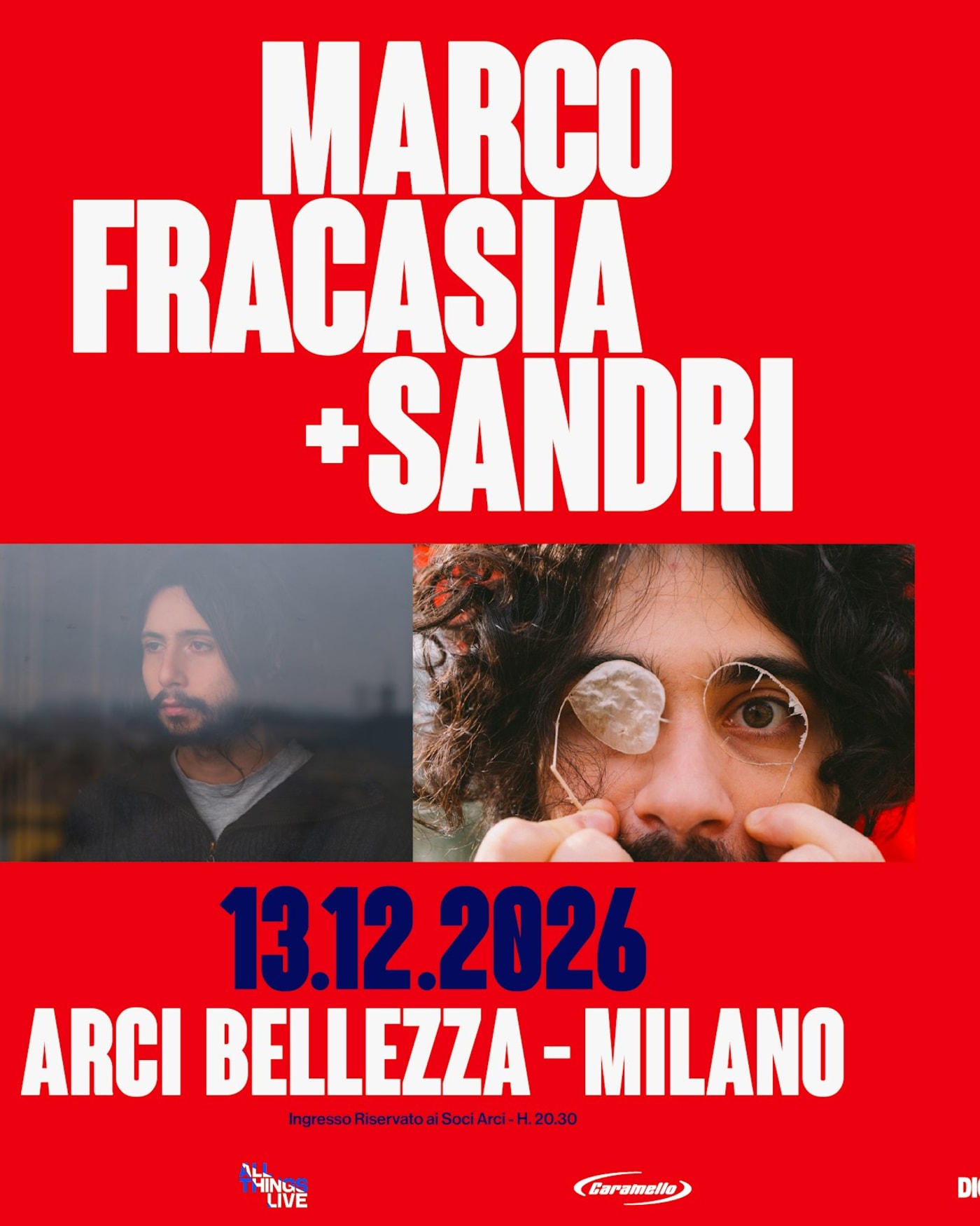 Affiche du Konzert Marco Fracasia + Sandri, Arci Bellezza