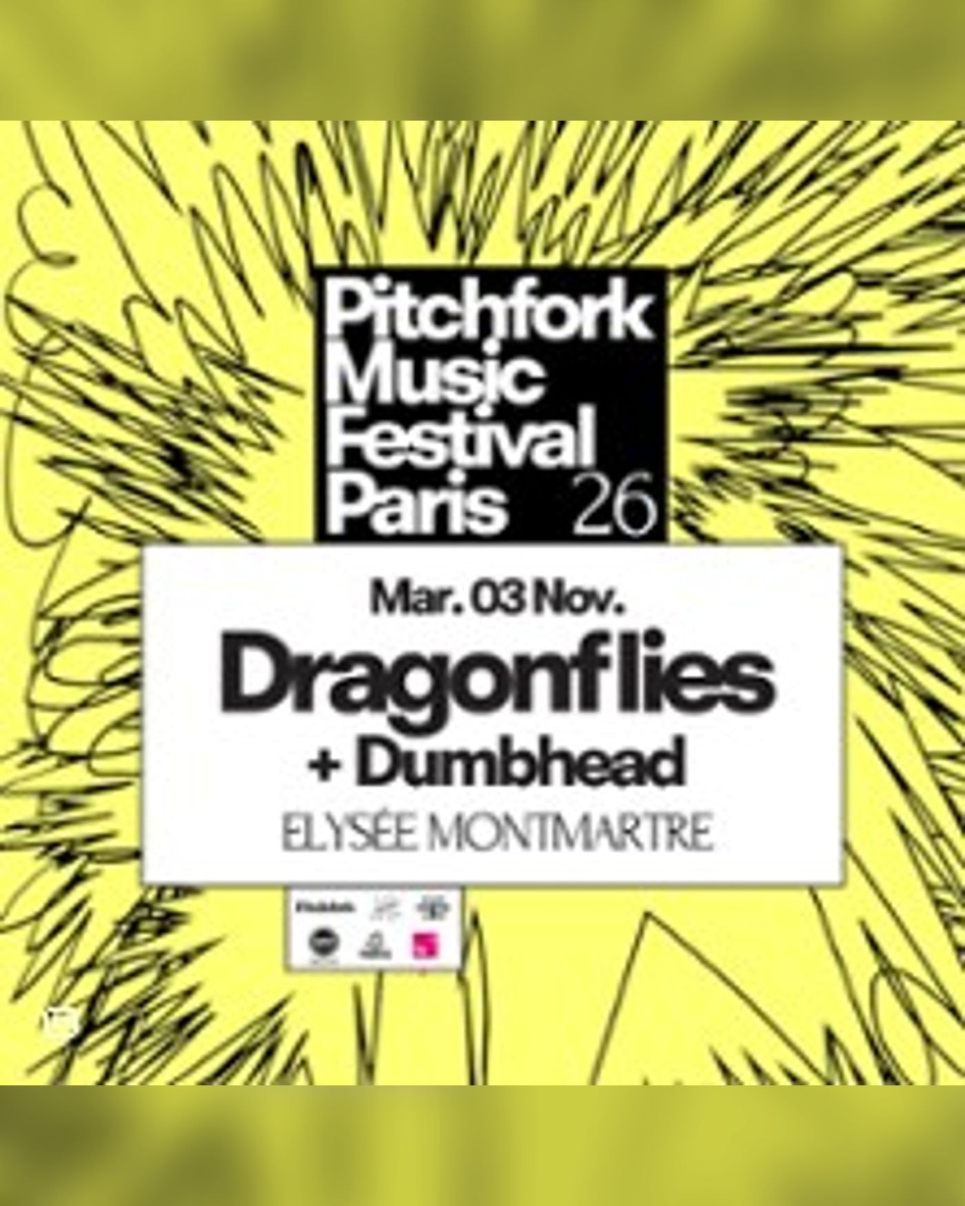 Affiche du Konzert Dragonflies - Pitchfork Paris 2026, L'Élysée Montmartre