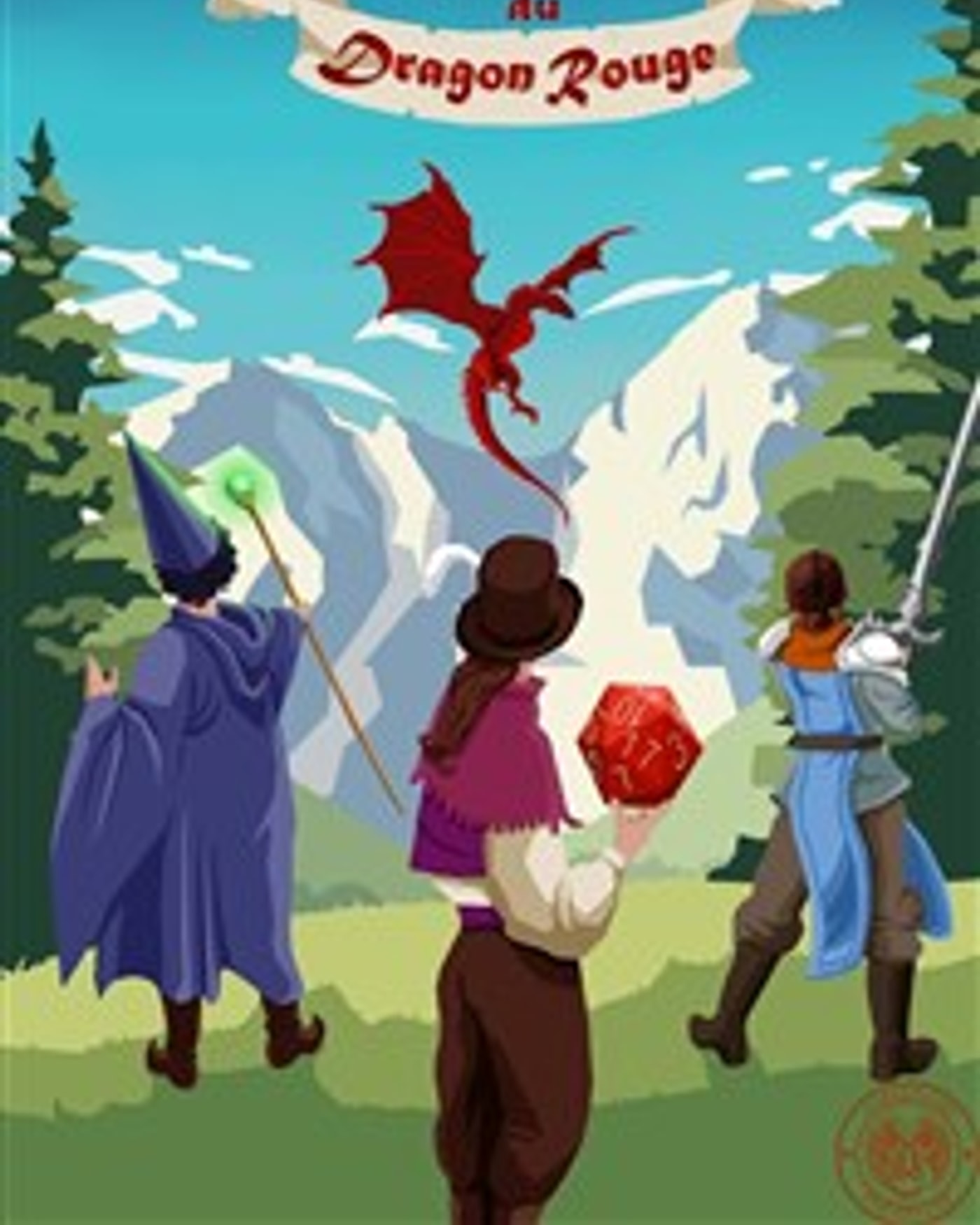 Affiche de l’Aufführung La quête du dragon rouge, Théâtre Le Petit Manoir