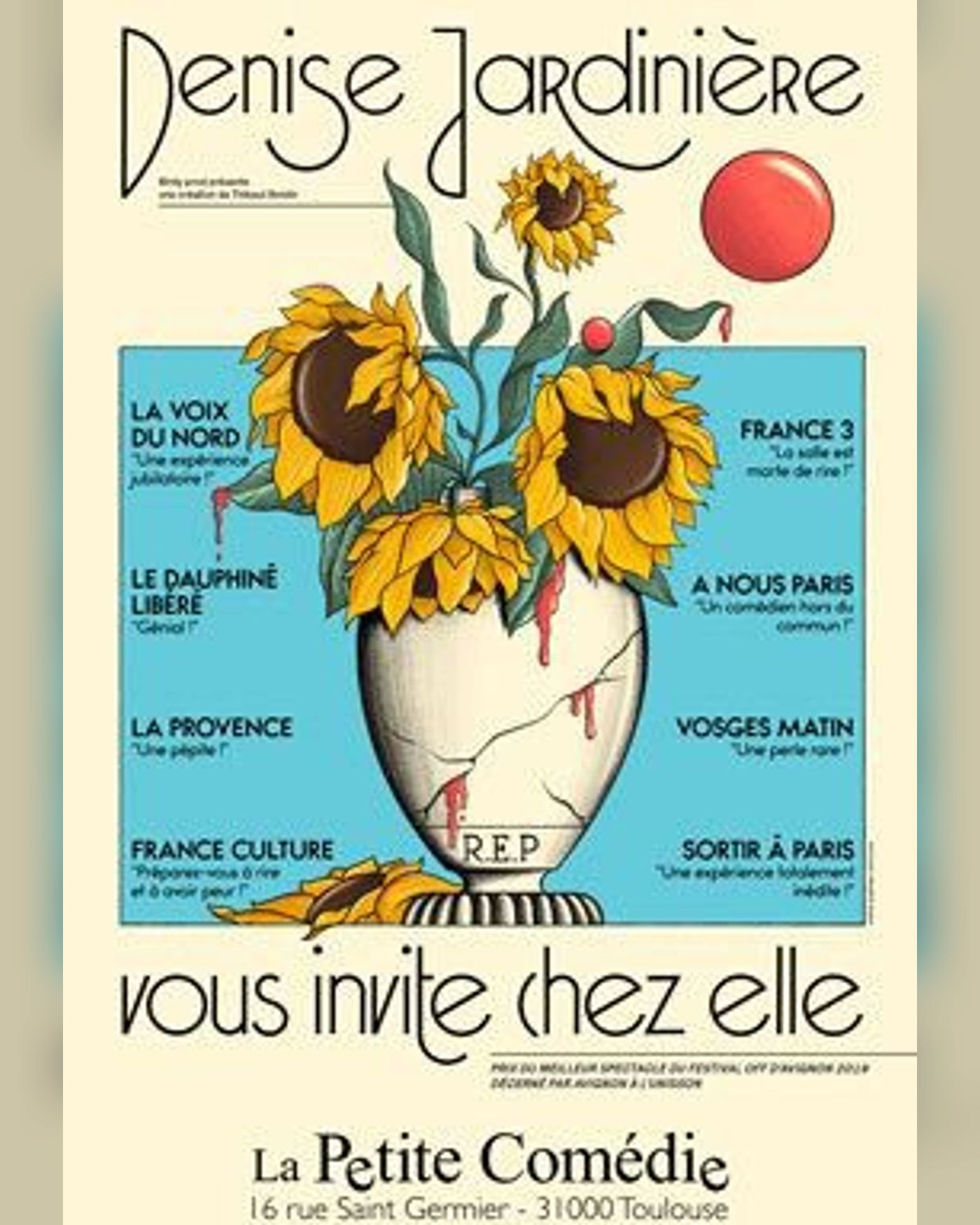Cartel de Denise Jardinière vous invite chez elle - Thibaut Boidin (gira)