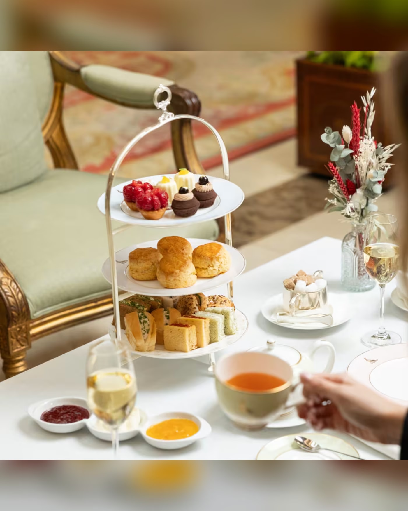 Imagen del plan Afternoon Tea en el Grand Hall de El Palace Barcelona, Hotel El Palace Barcelona