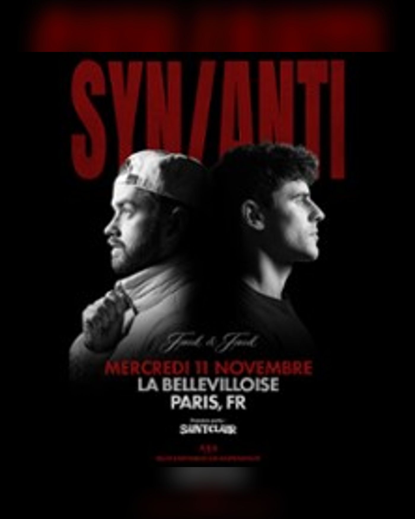 Affiche du concerto Jack & Jack, La Bellevilloise