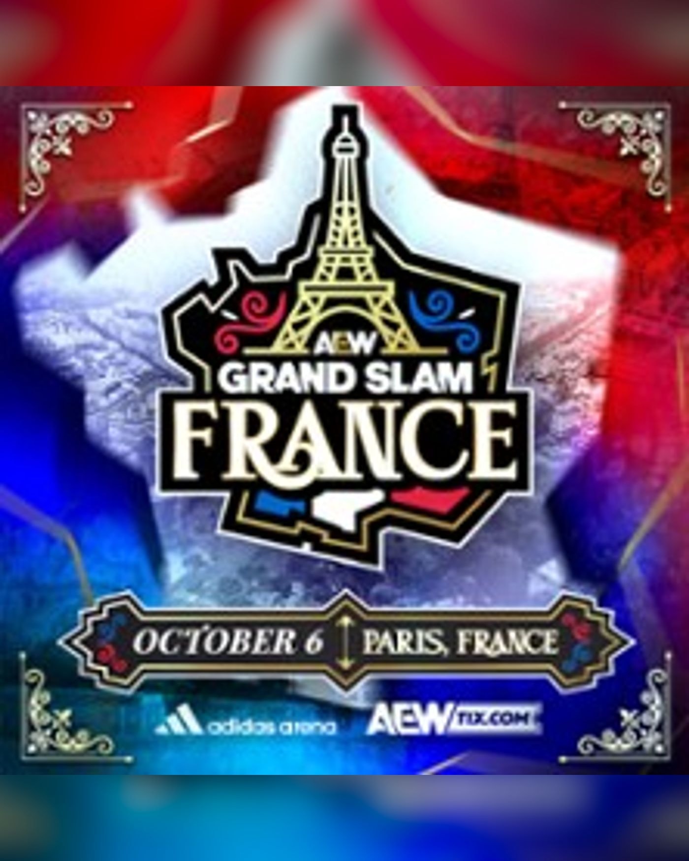 Affiche du Konzert AEW : Grand Slam France, Adidas Arena