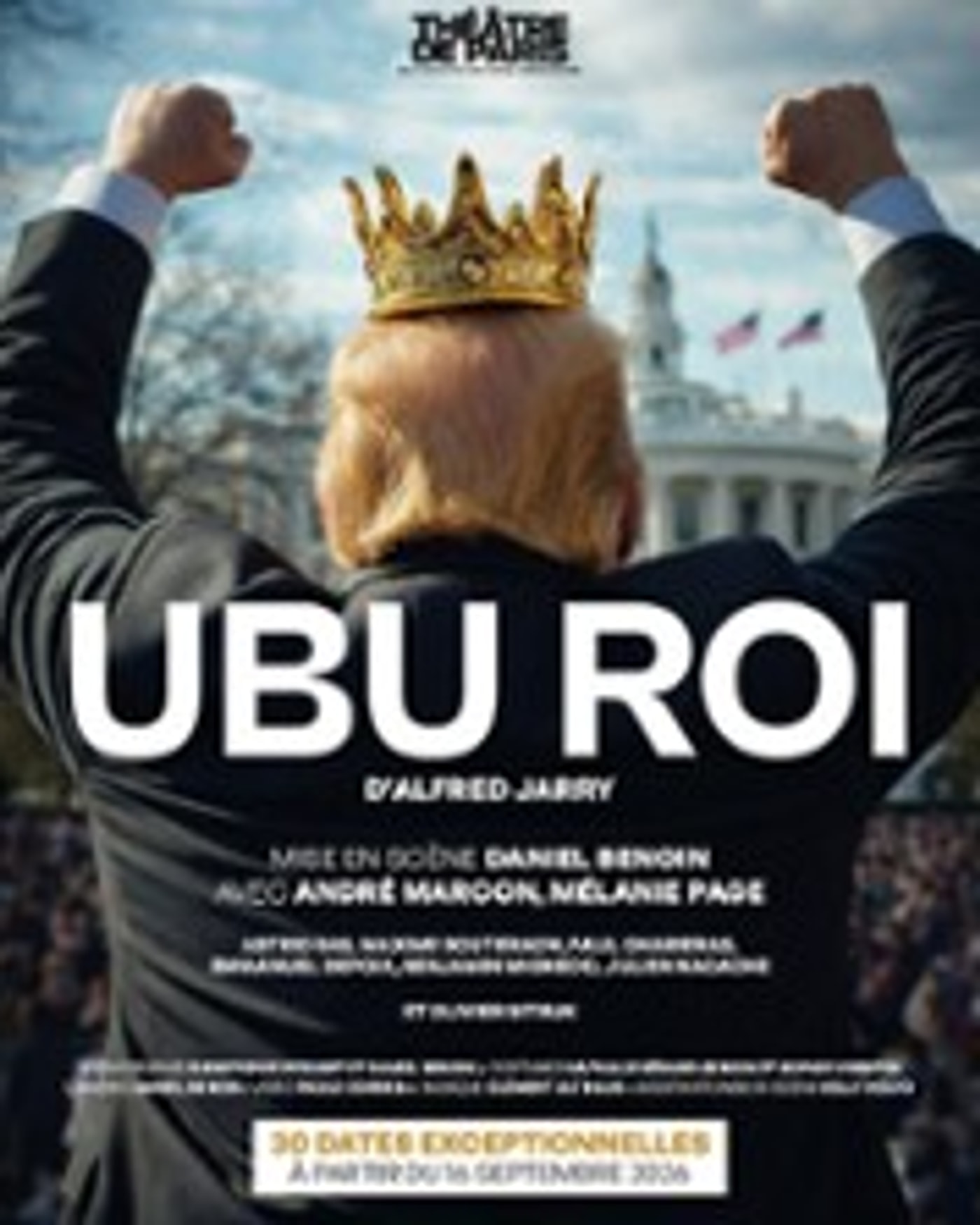Cartel del espectáculo Ubu Roi, Theatre de Paris - Grande Salle