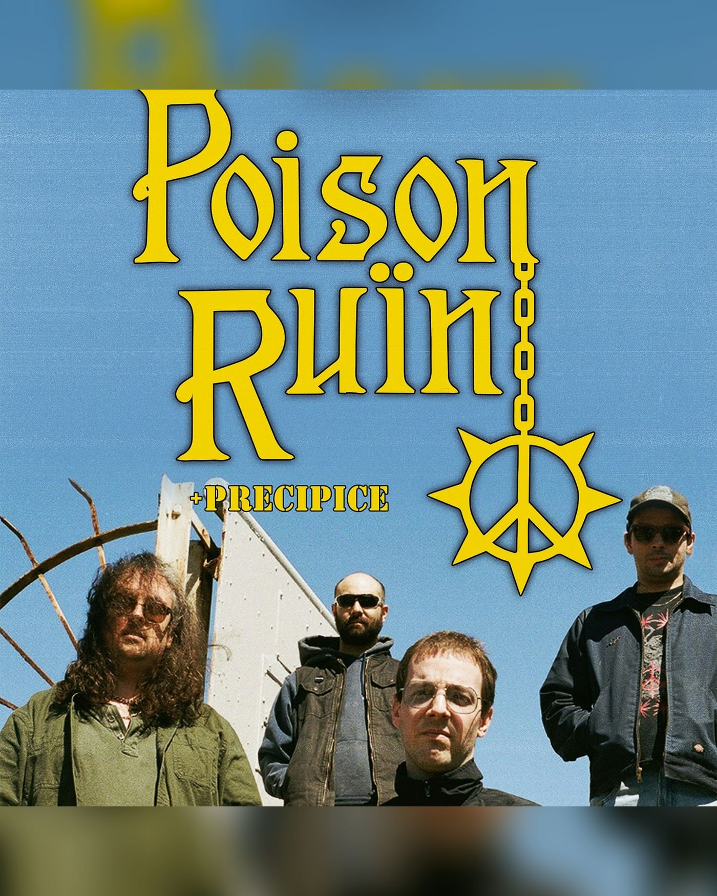Poster for the concert Poison Ruïn + Precipice, Le Ferrailleur