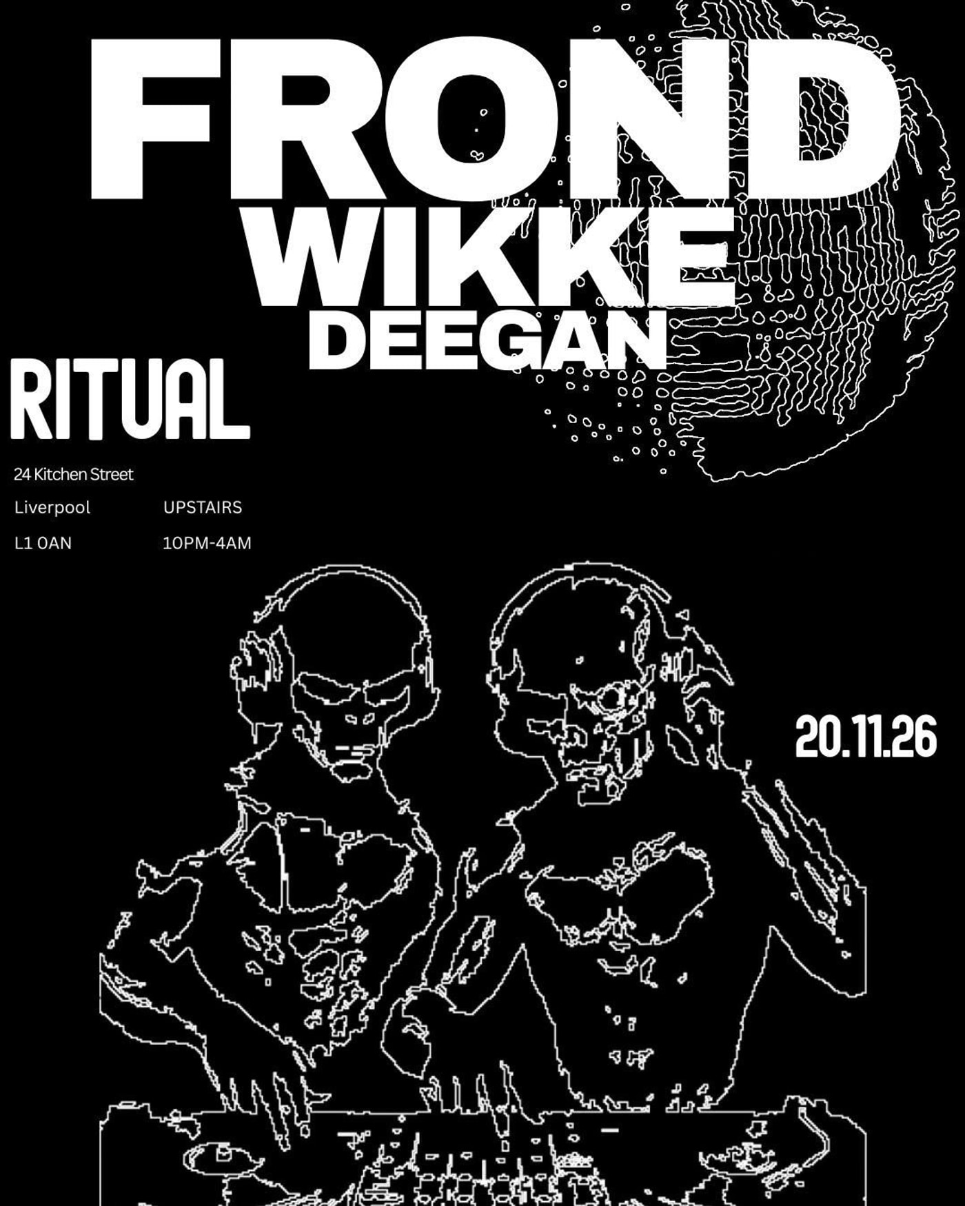 Affiche du concerto Ritual presents FROND, 24 Kitchen Street
