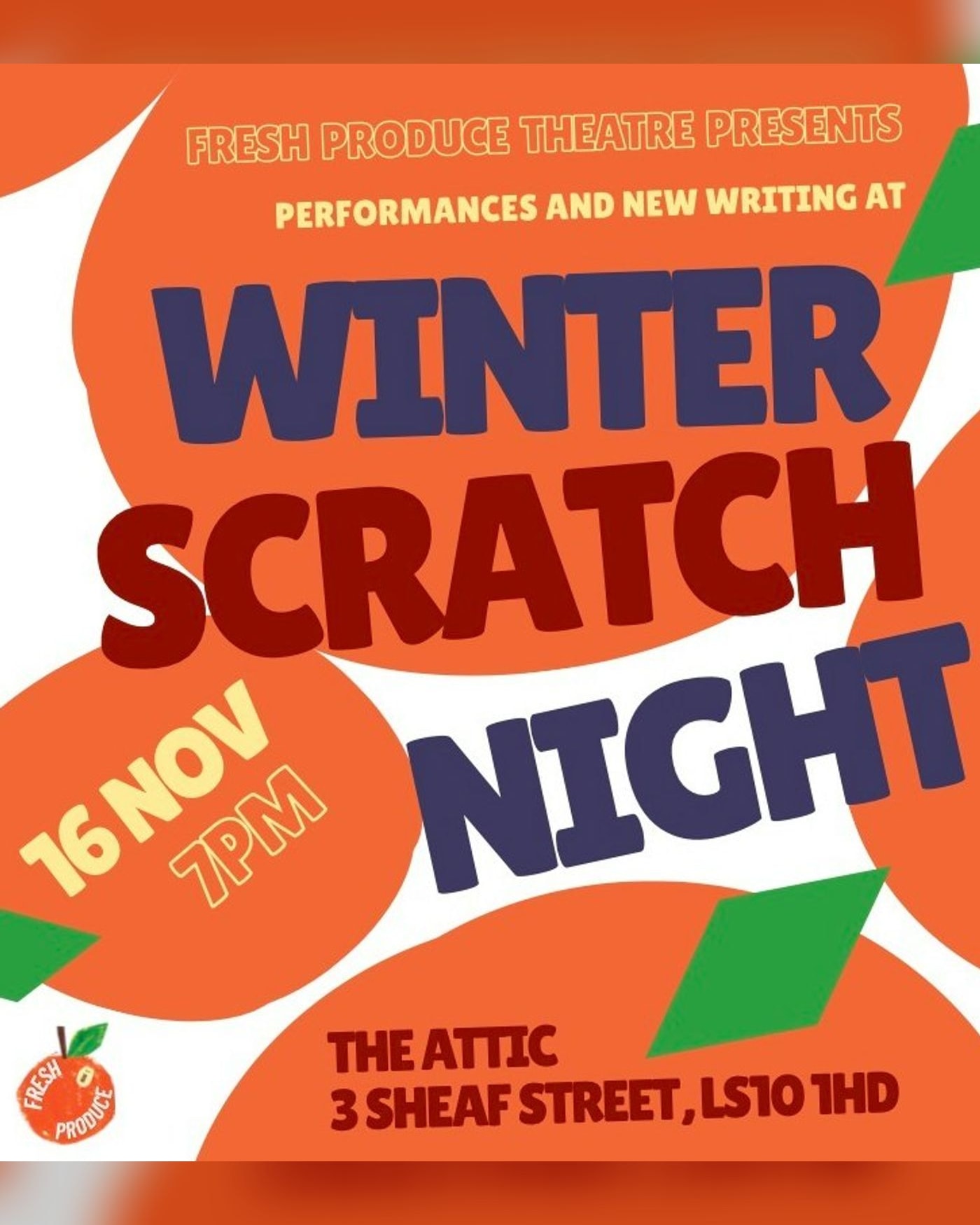 Cartel del espectáculo Winter Scratch Night, The Attic