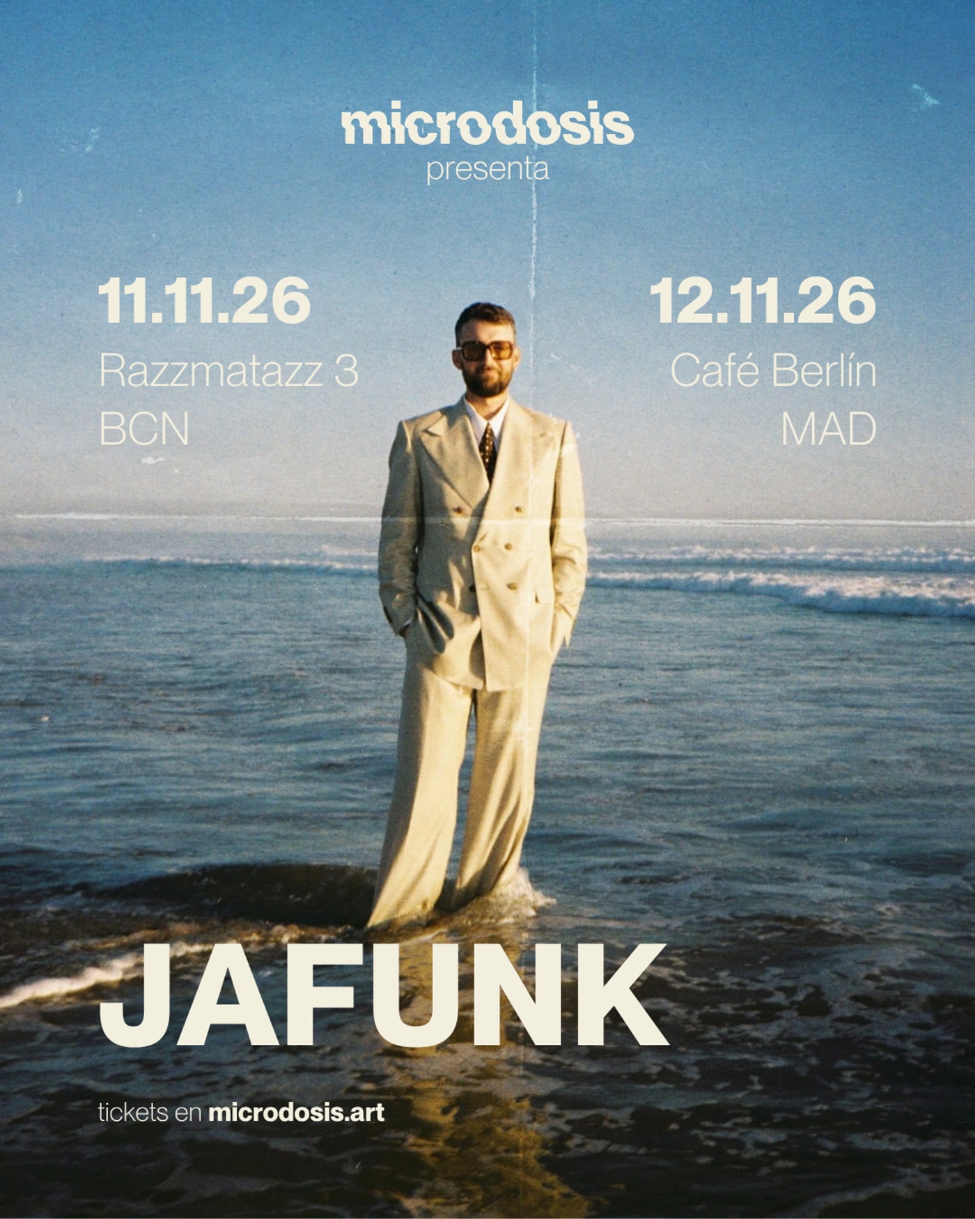 Cartel del concierto Jafunk en microdosis, Razzmatazz 3