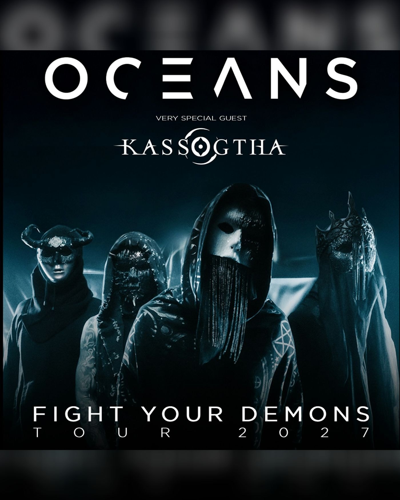 Poster for the concert Oceans + Kassogtha, Le Ferrailleur