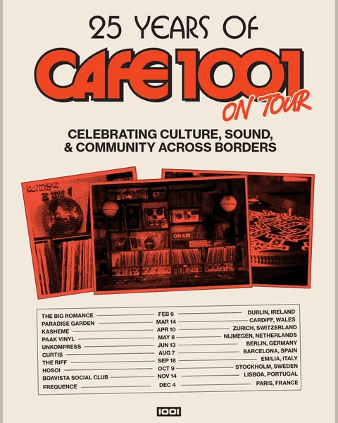 Affiche du concert gratuit : 25 Years of Cafe 1001 On Tour