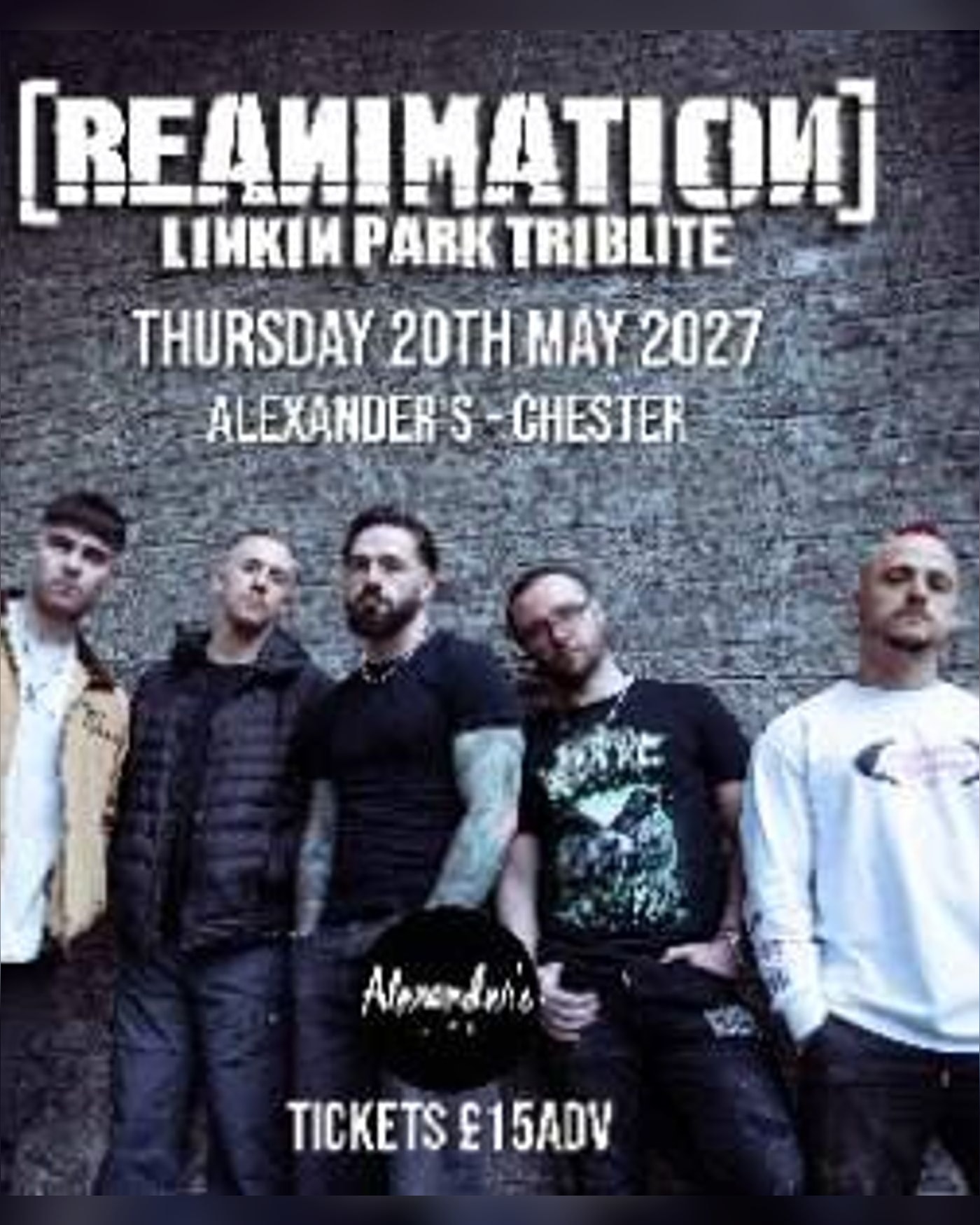 Affiche du concert REANiMATION Linkin Park Tribute, Alexander's Live