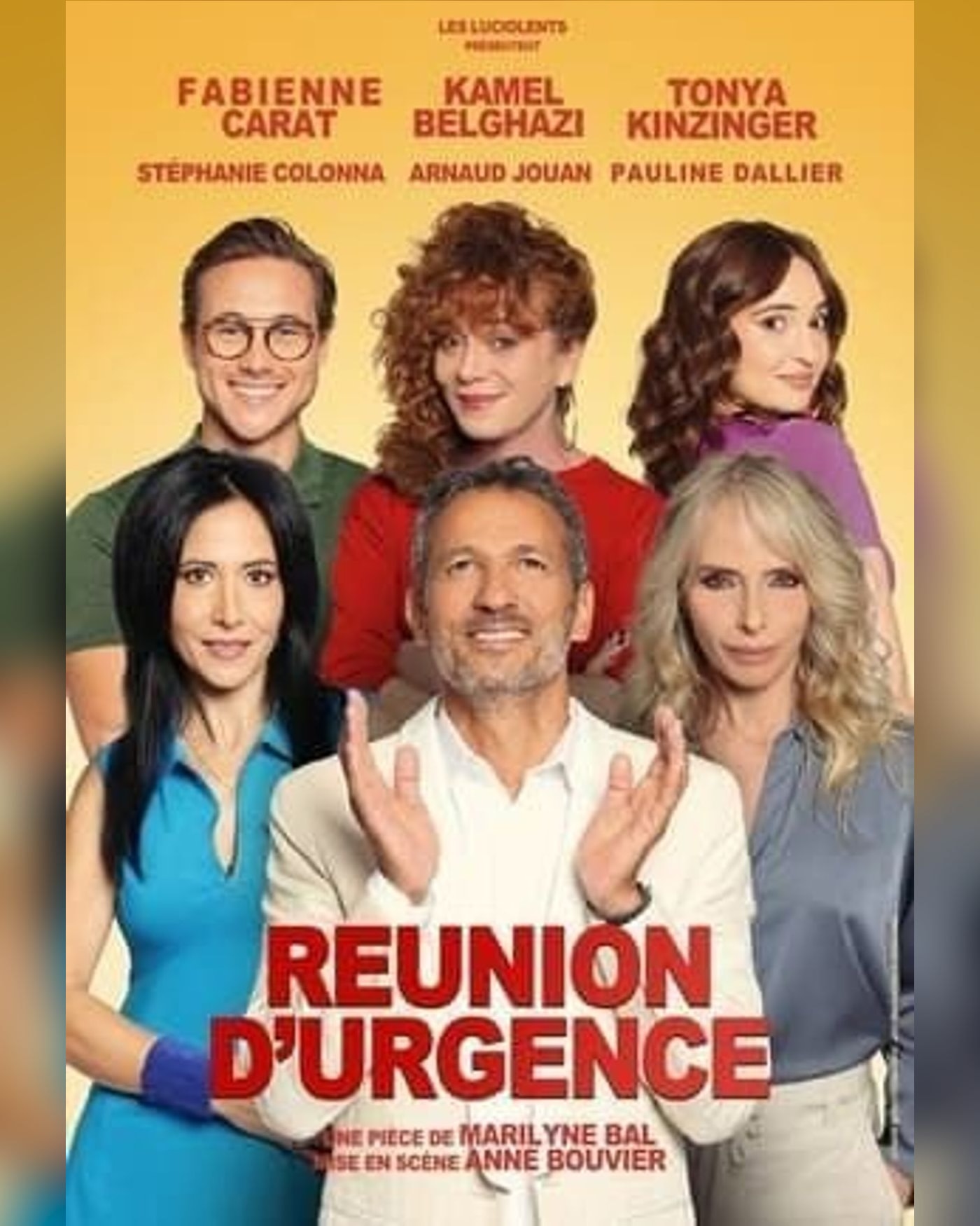 Cartel del espectáculo Réunion d'urgence, Théâtre Silvia Monfort Saint-Brice