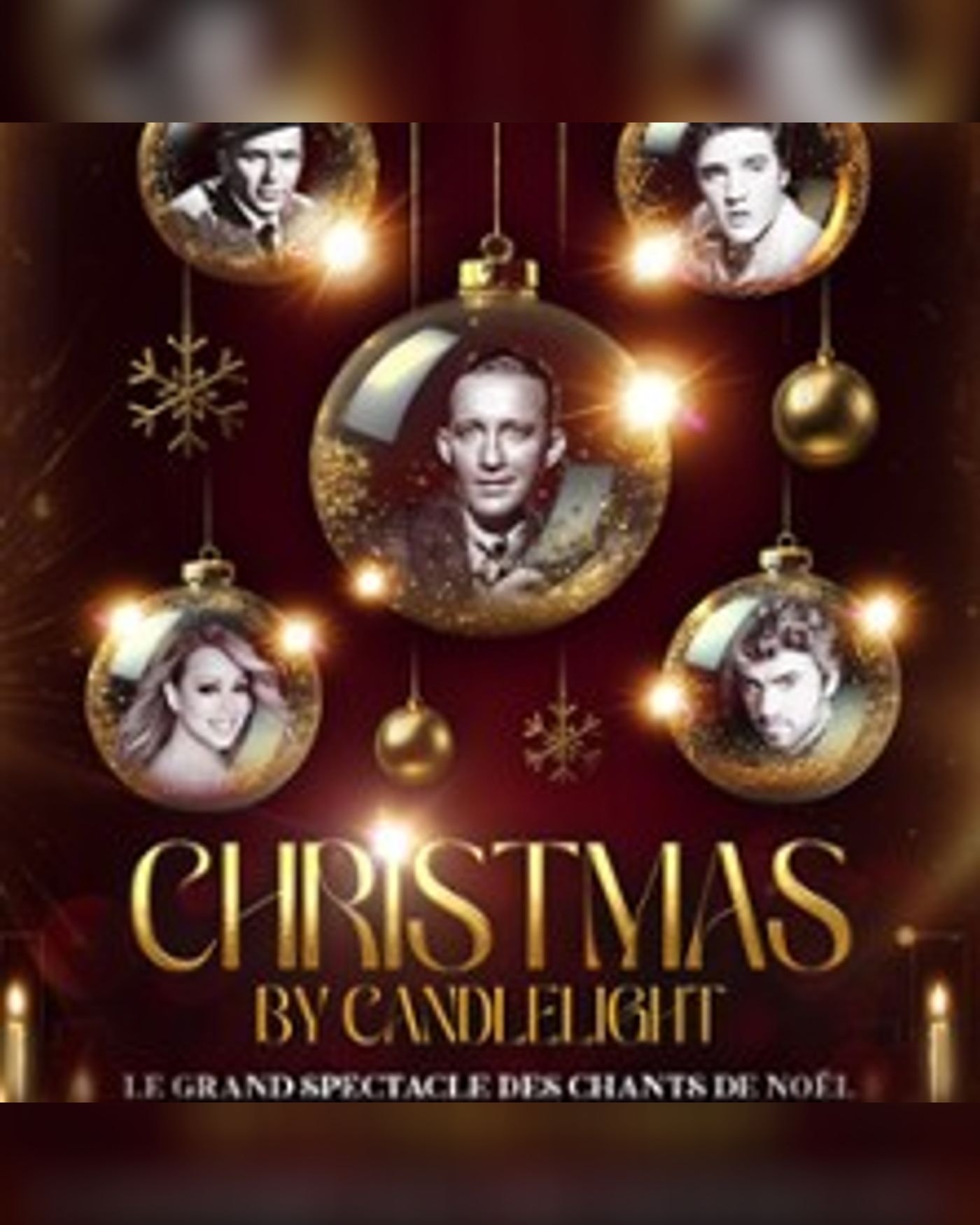 Affiche du concerto Christmas By Candlelight, Salle Pleyel