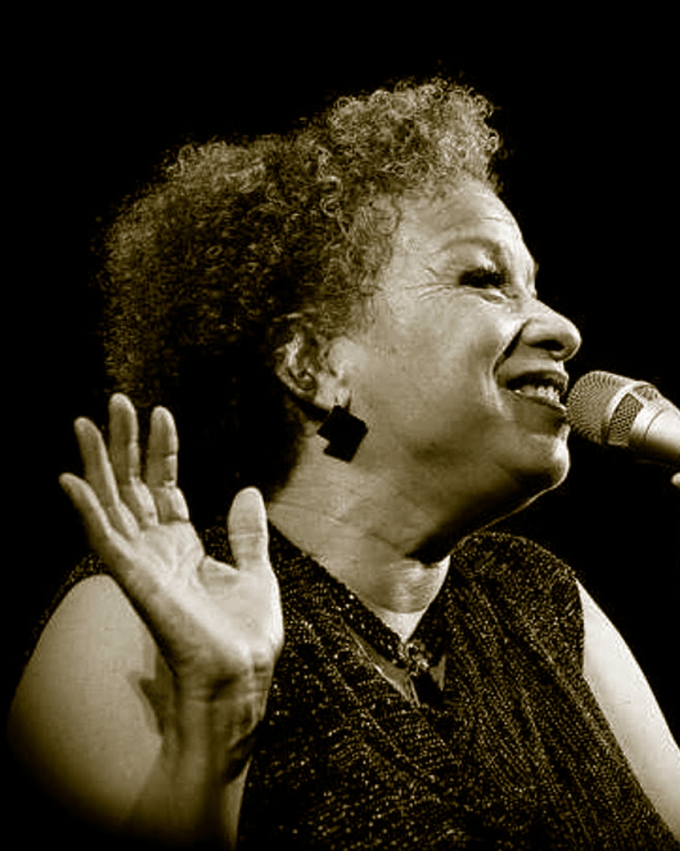 Poster for the concert Michèle Hendricks Quintet "Hommage à Ella Fitzgerald", Sunside