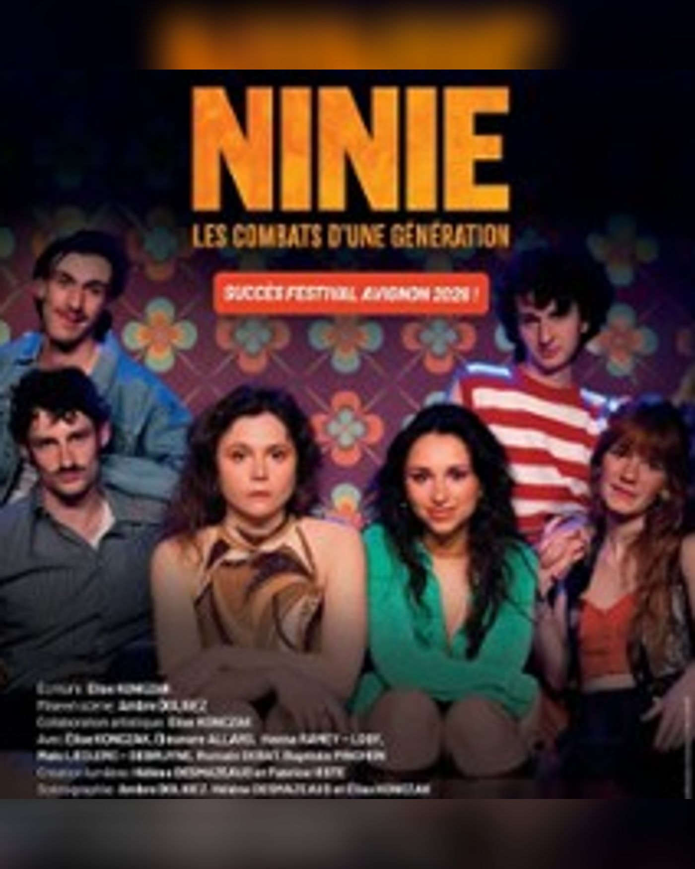 Cartel del espectáculo Ninie - Les Combats d’une Génération, Theatre Montmartre Galabru