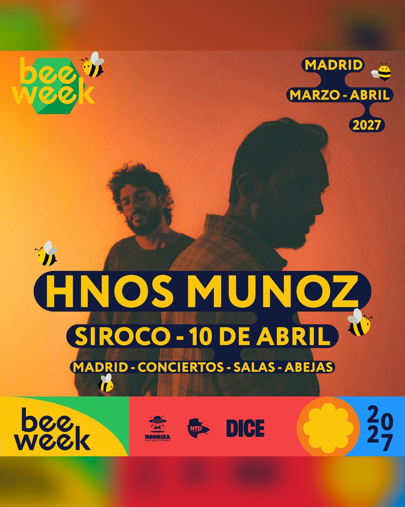 Affiche du concerto Hnos Munoz en Bee Week, Sala Siroco