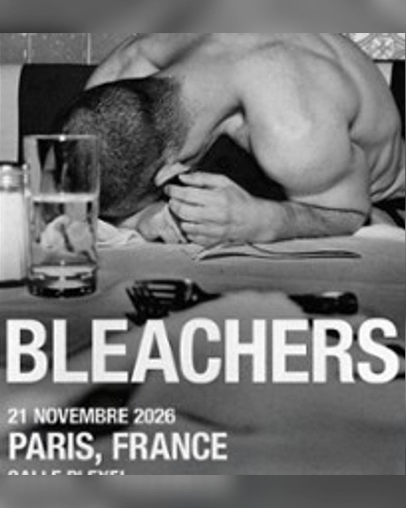 Affiche du concerto Bleachers, Salle Pleyel