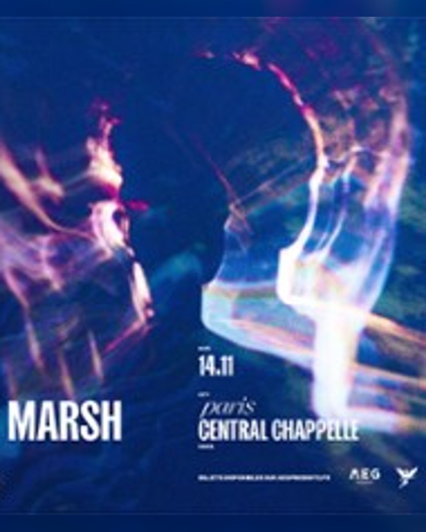Affiche du concert Marsh, Central Chapelle