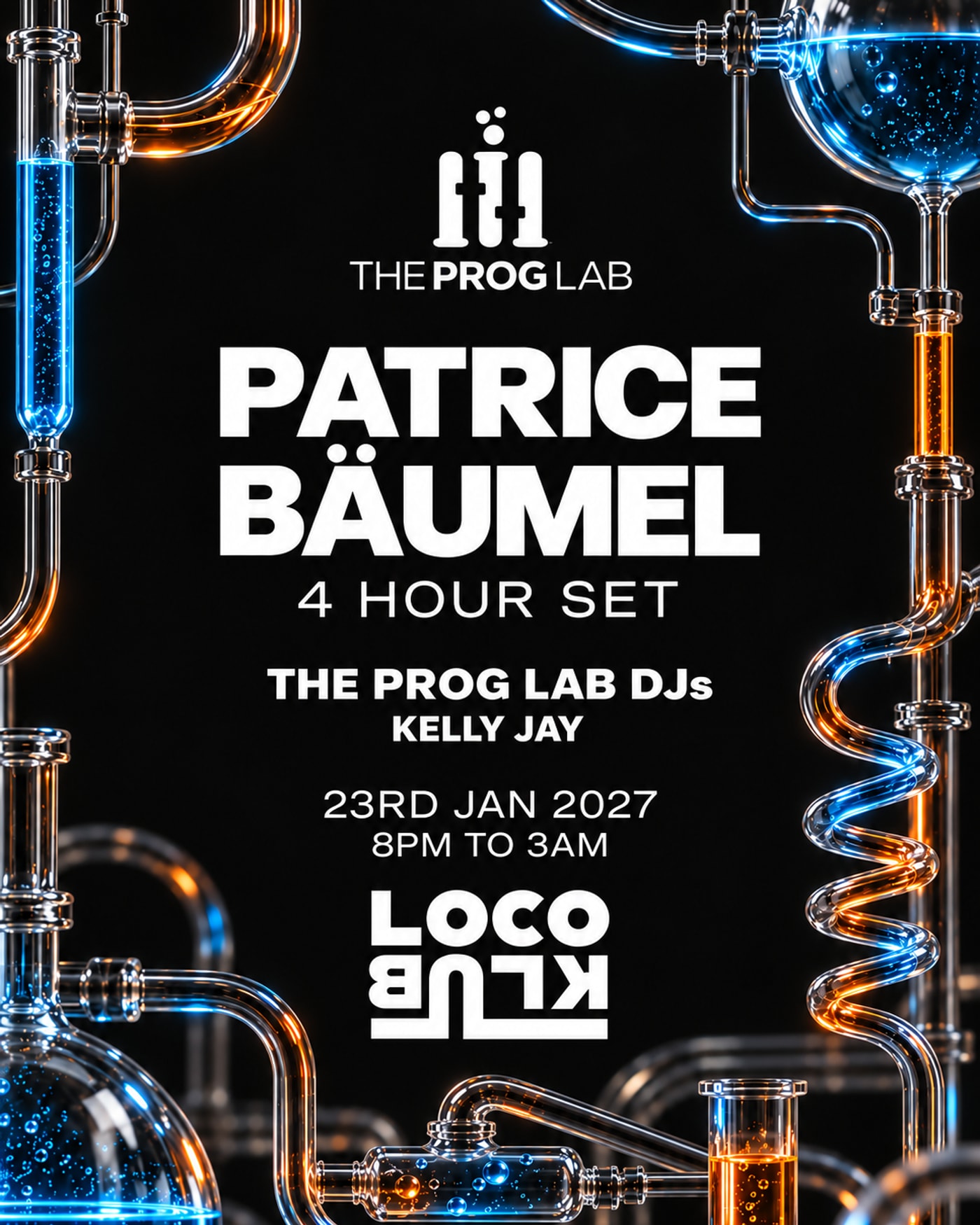 Affiche du Konzert The Prog Lab - Patrice Bäumel (4hr set), The Loco Klub