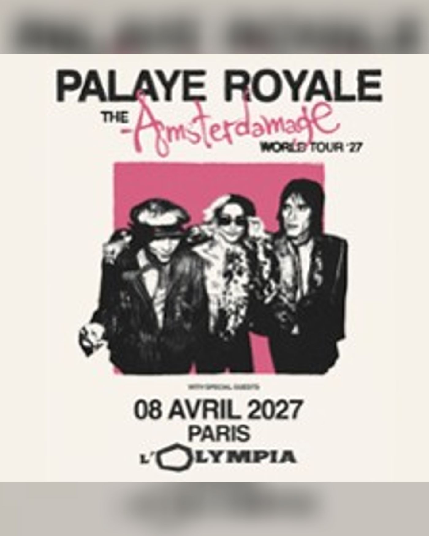 Affiche du concerto Palaye Royale, L'Olympia