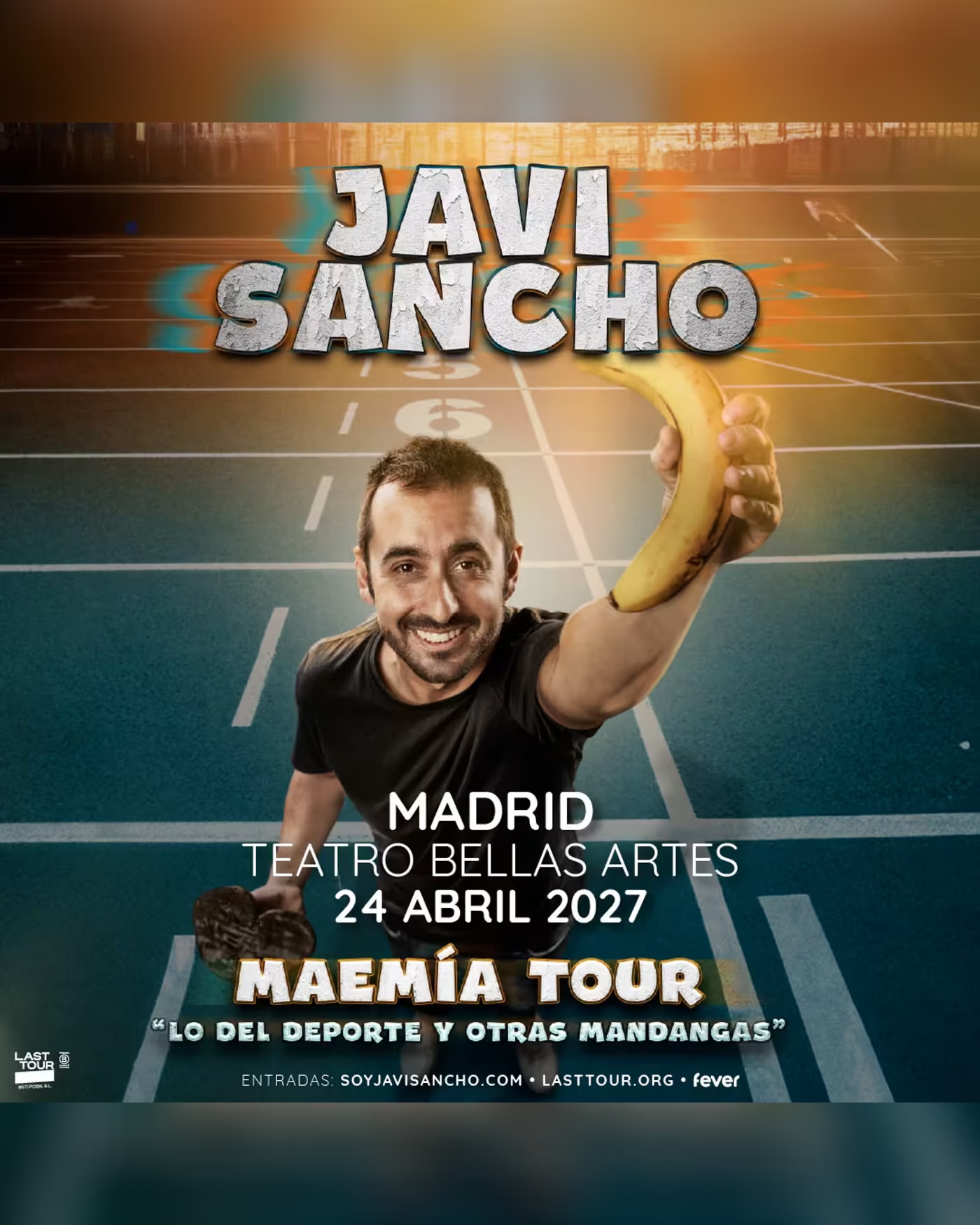 Cartel del espectáculo Javi Sancho en Teatro Bellas Artes, Madrid 2027 (3ª Fecha)