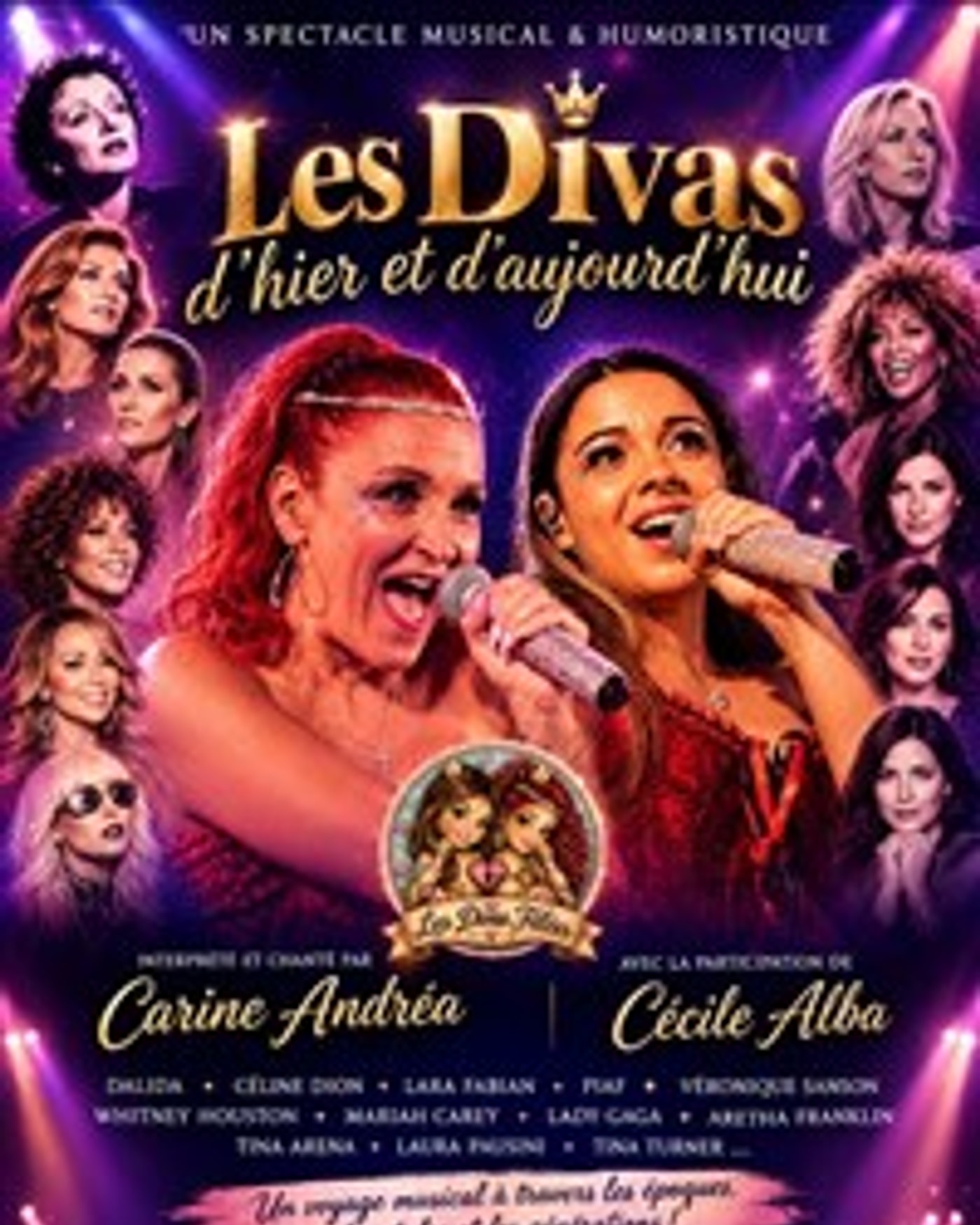 Poster for the show Les divas d'hier et d'aujourd'hui, La Comédie des Suds