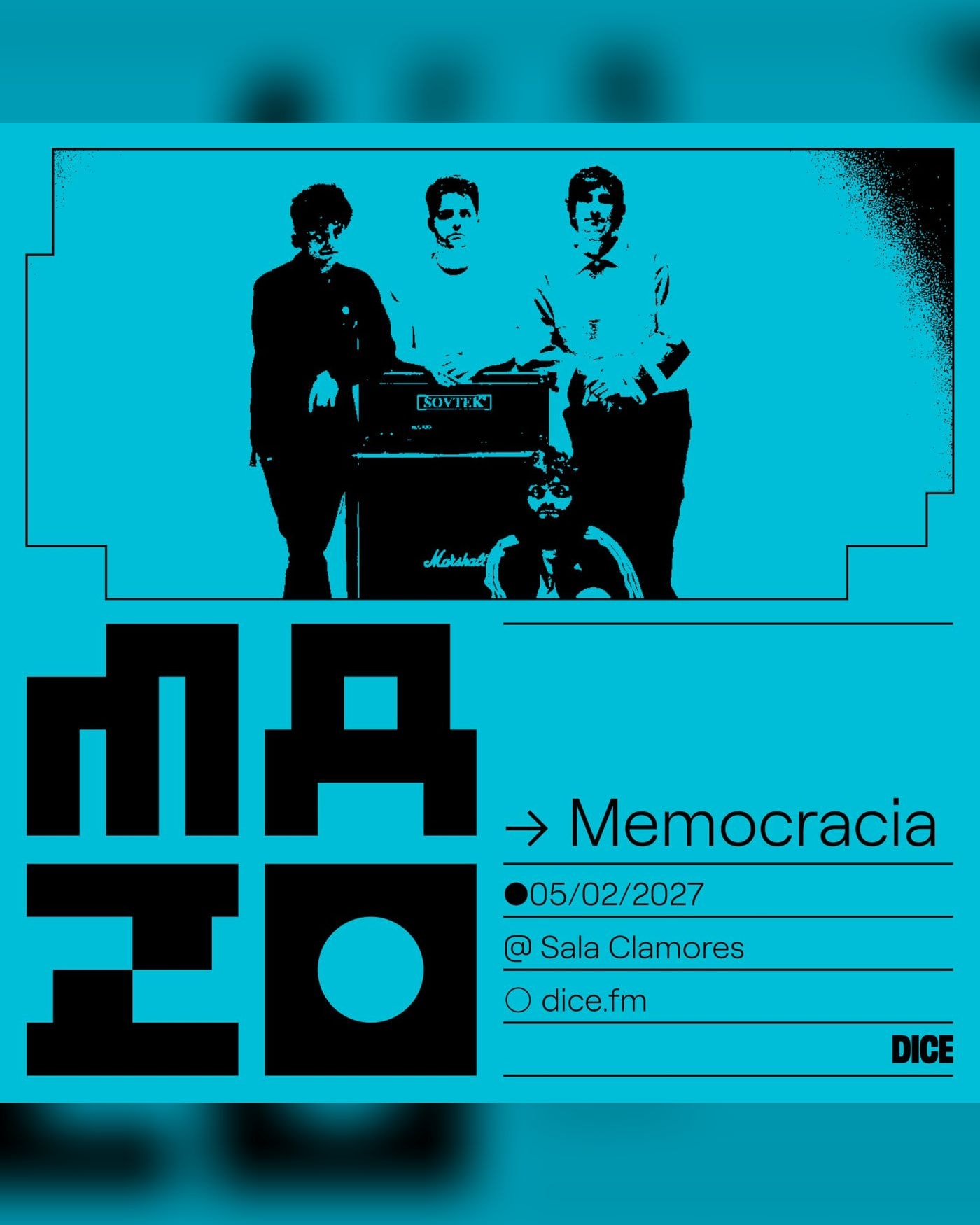 Affiche du concert Memocracia en MAZO, Sala Clamores