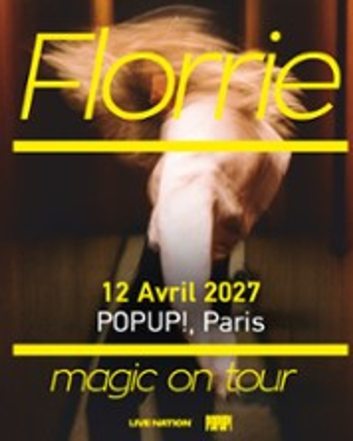 Affiche du concert Florrie, PopUp!