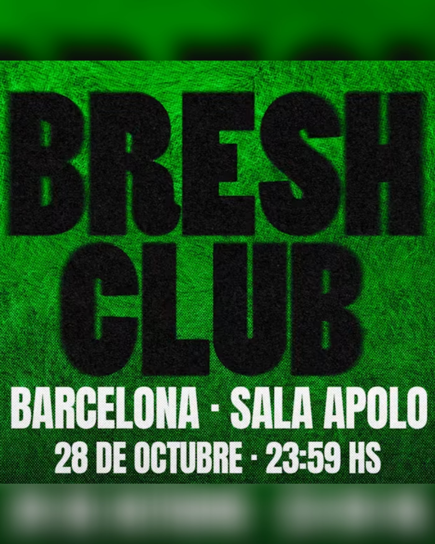 Cartel del concierto BRESH CLUB: Edición XL | Especial Halloween, Sala Apolo