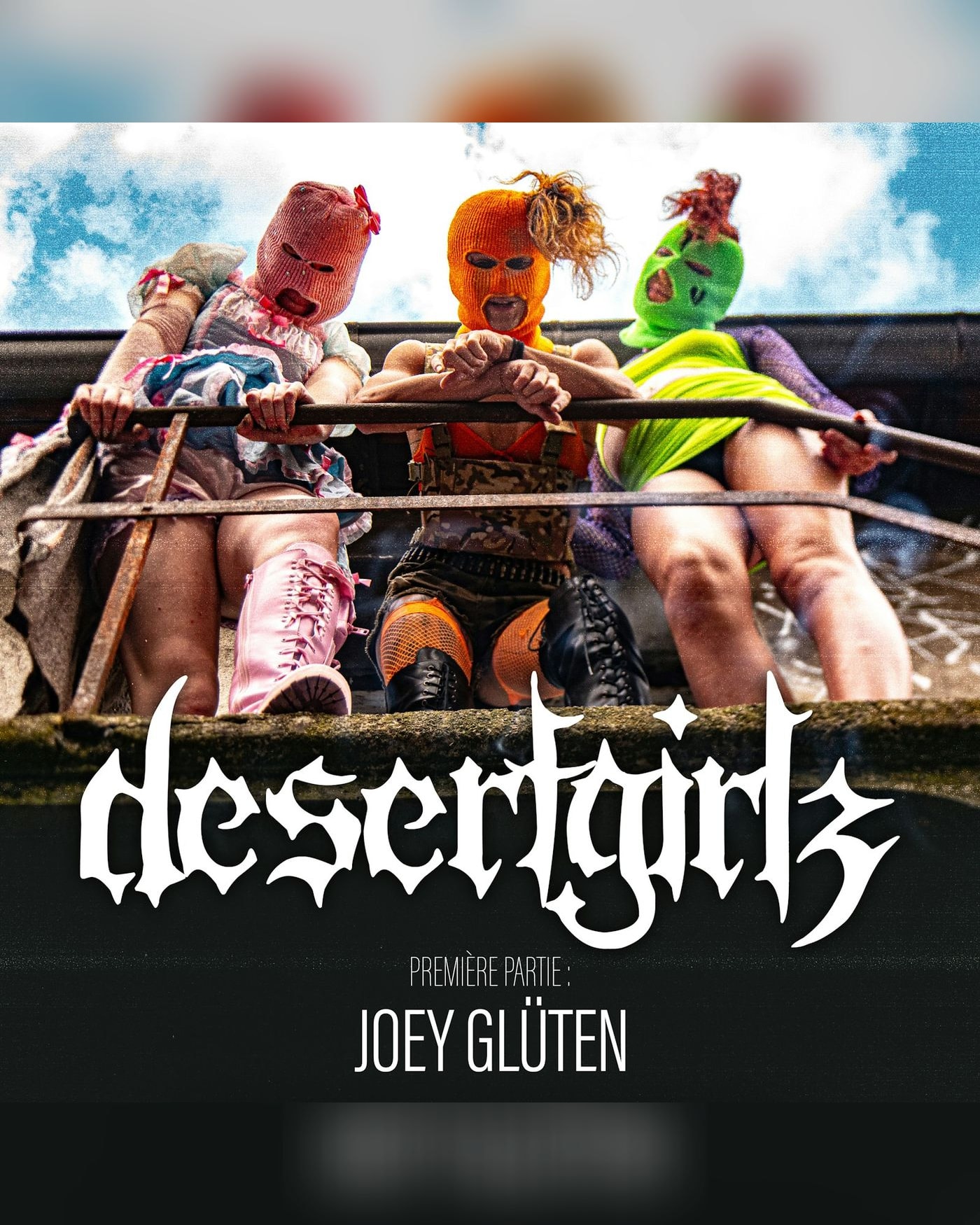 Affiche du concerto Desertgirlz + Joey Glüten, Le Ferrailleur