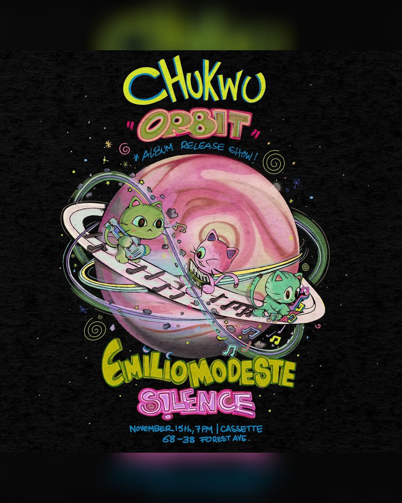 Poster for the concert Chukwu, Cassette
